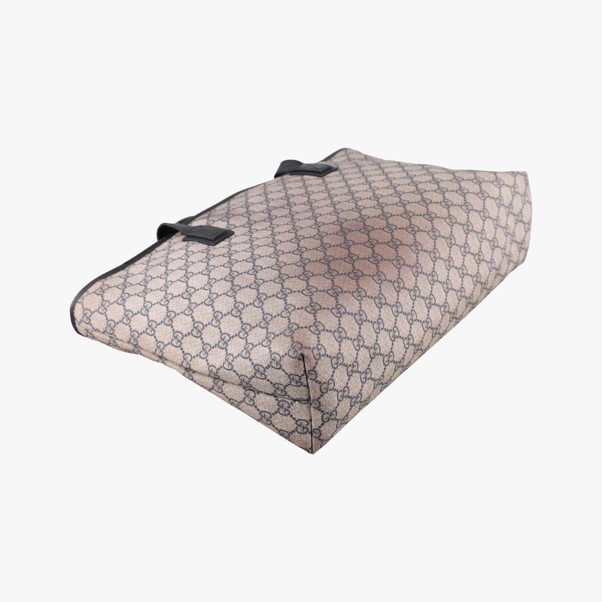 Pre-owned Gucci GG Supreme Brown×Navy PVC coated canvas×Leather 211137 shoulderbag | stylenewstar
