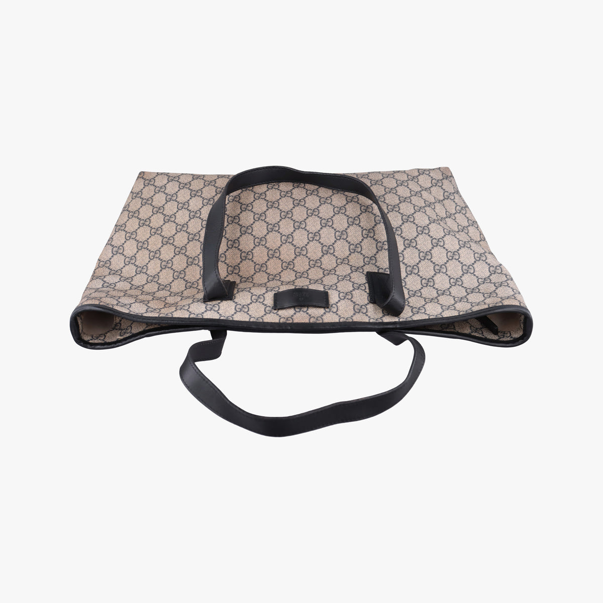 Pre-owned Gucci GG Supreme Brown×Navy PVC coated canvas×Leather 211137 shoulderbag | stylenewstar