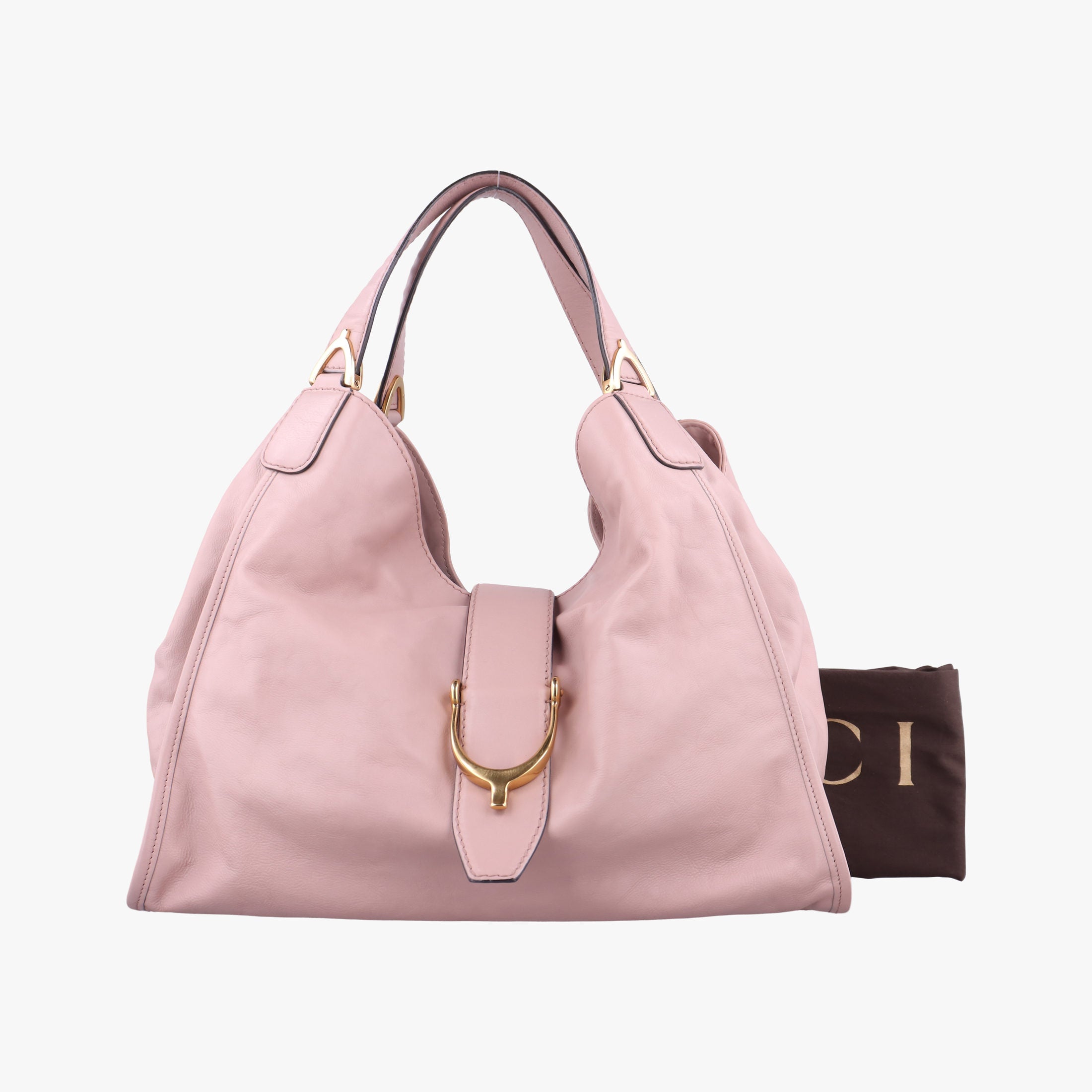 Vintage Gucci Soft Stirrup Pink Leather 296856 handbag | stylenewstar