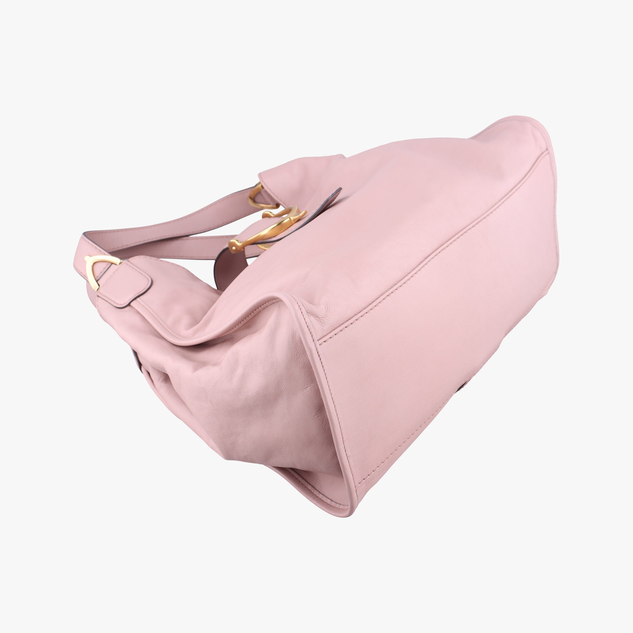 Vintage Gucci Soft Stirrup Pink Leather 296856 handbag | stylenewstar
