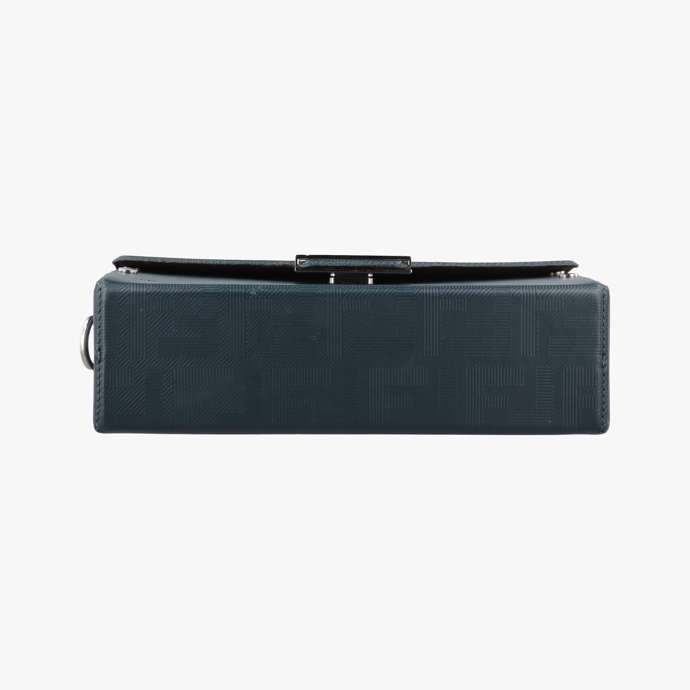 Pre-owned Fendi Soft Trunk Green Leather 7VA565 shoulderbag | stylenewstar
