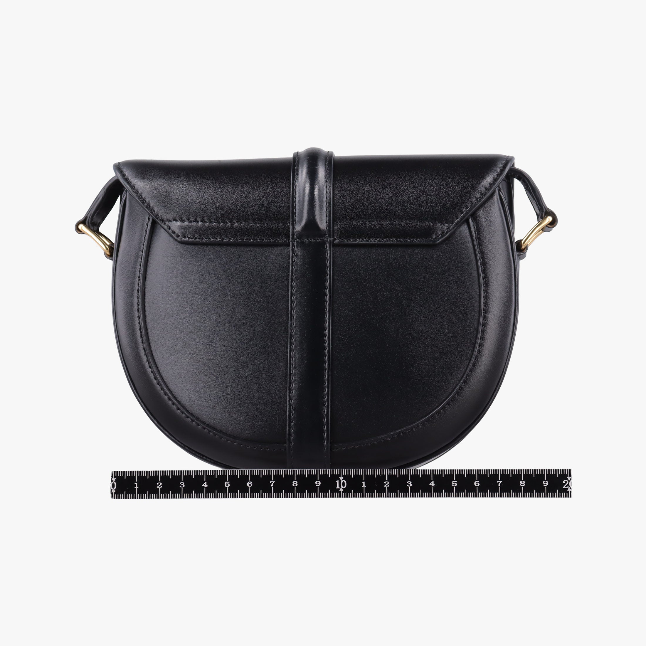Pre-owned Celine Small Besace 16 Black Leather 188013 shoulderbag | stylenewstar