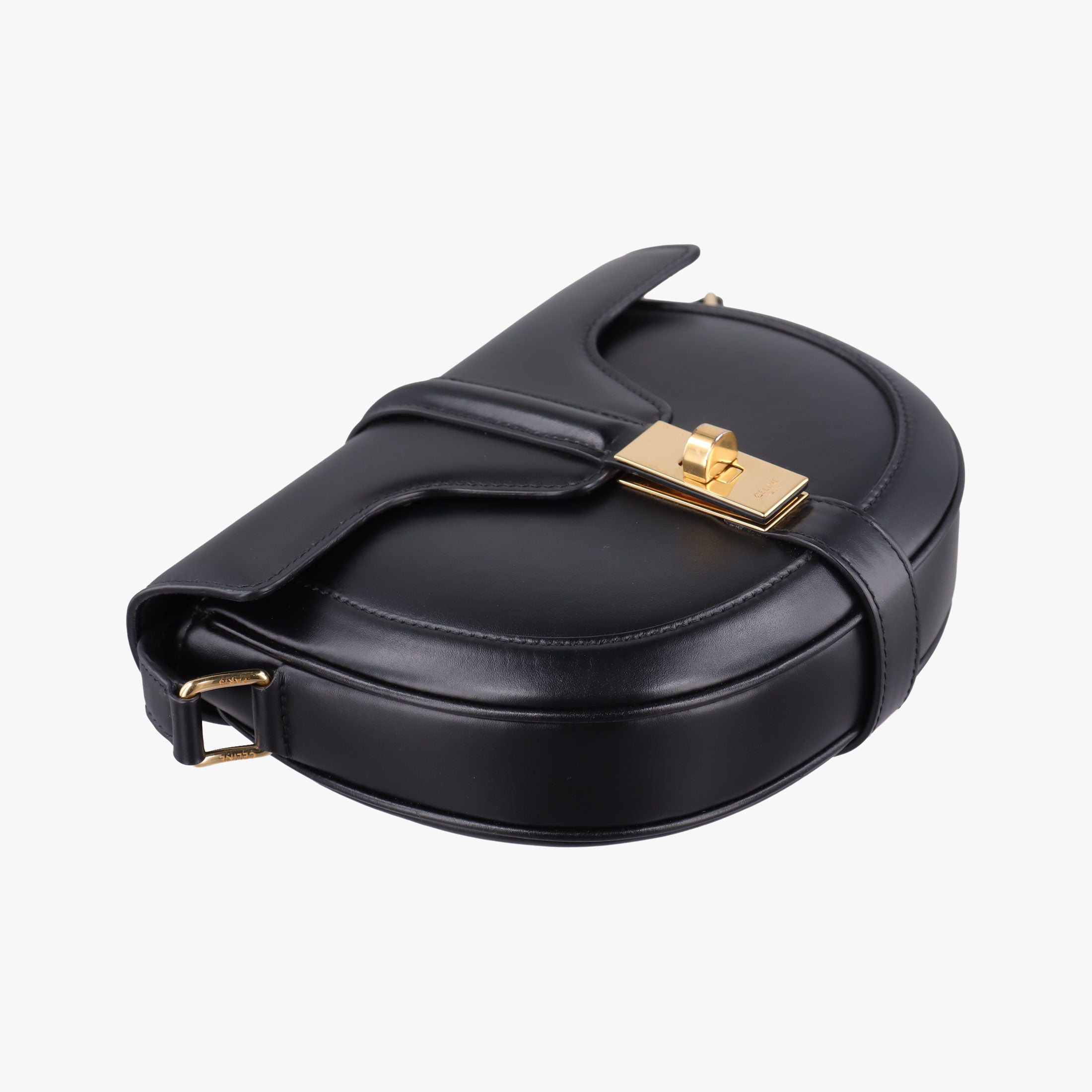 Pre-owned Celine Small Besace 16 Black Leather 188013 shoulderbag | stylenewstar