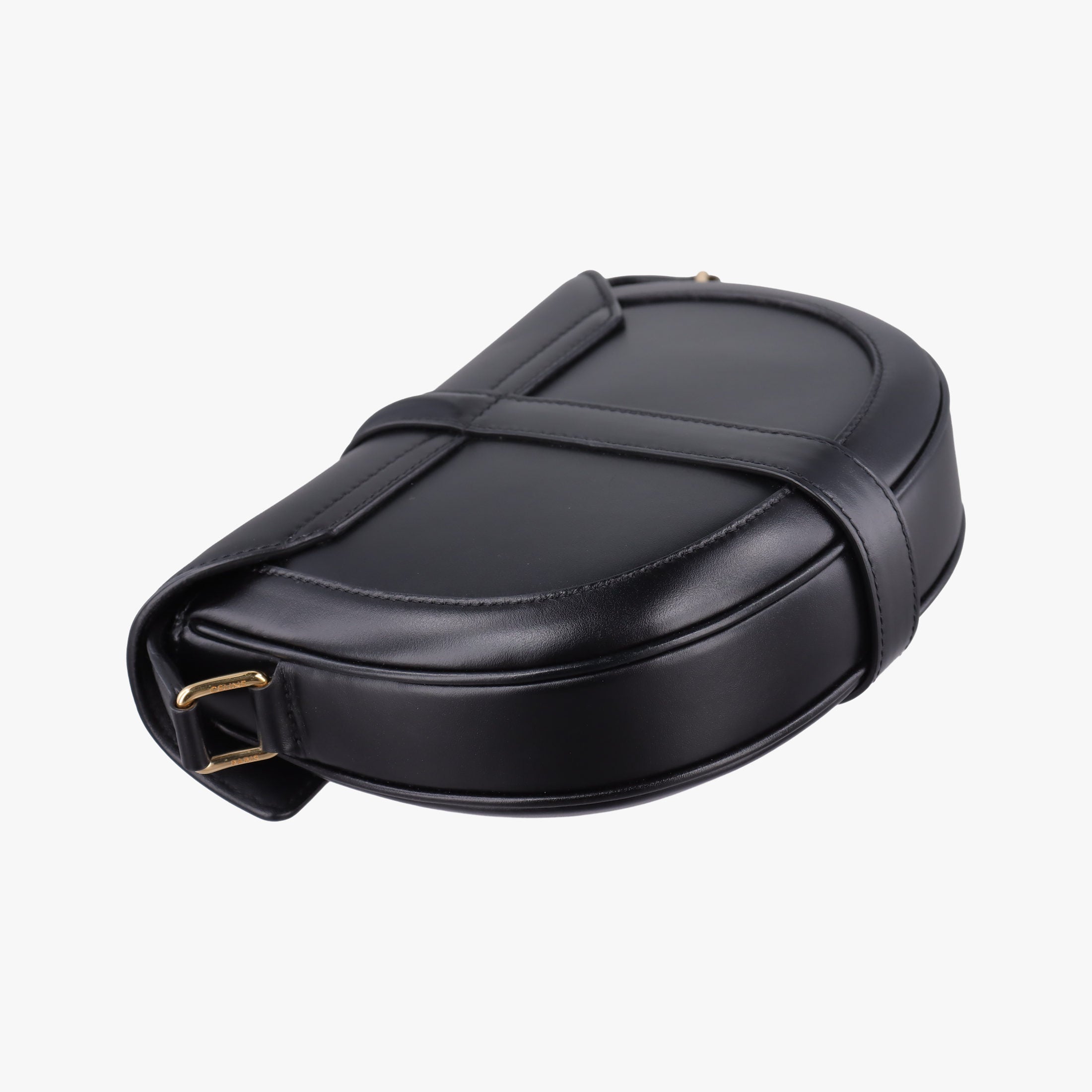 Pre-owned Celine Small Besace 16 Black Leather 188013 shoulderbag | stylenewstar