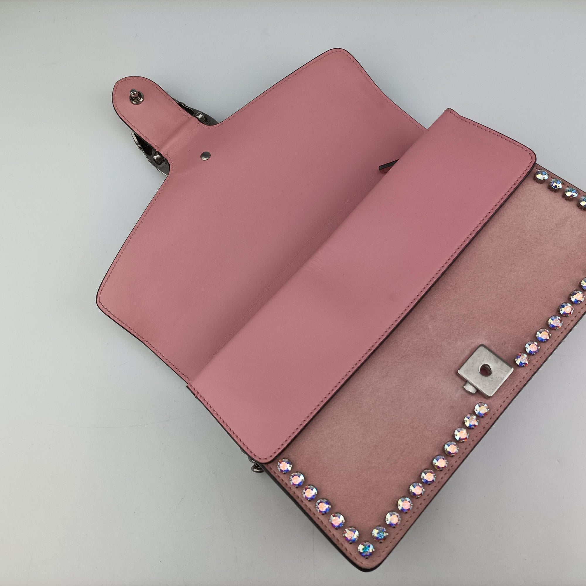 Secondhand Gucci Dionysus Pink Suede x Leather 400249 shoulderbag | stylenewstar