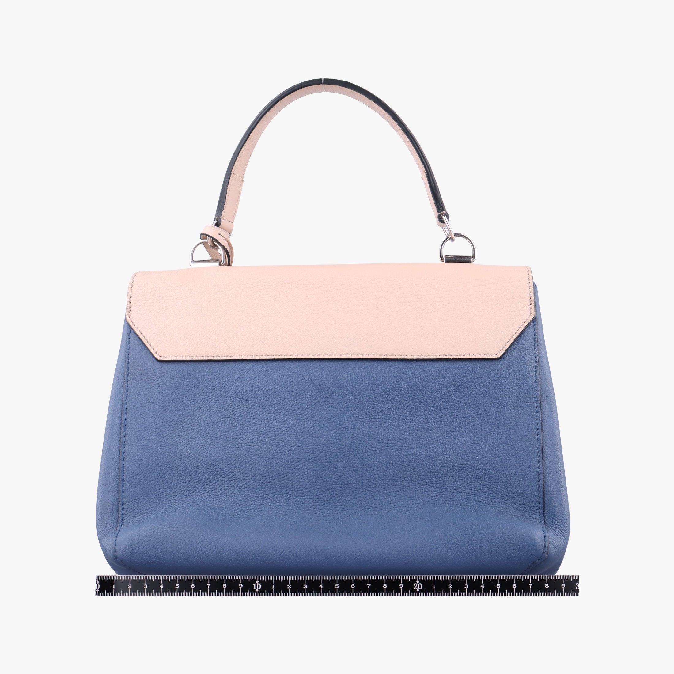 Secondhand Louis Vuitton Lockme II Denim Blue × Cream Taurillon leather M41793 shoulderbag | stylenewstar