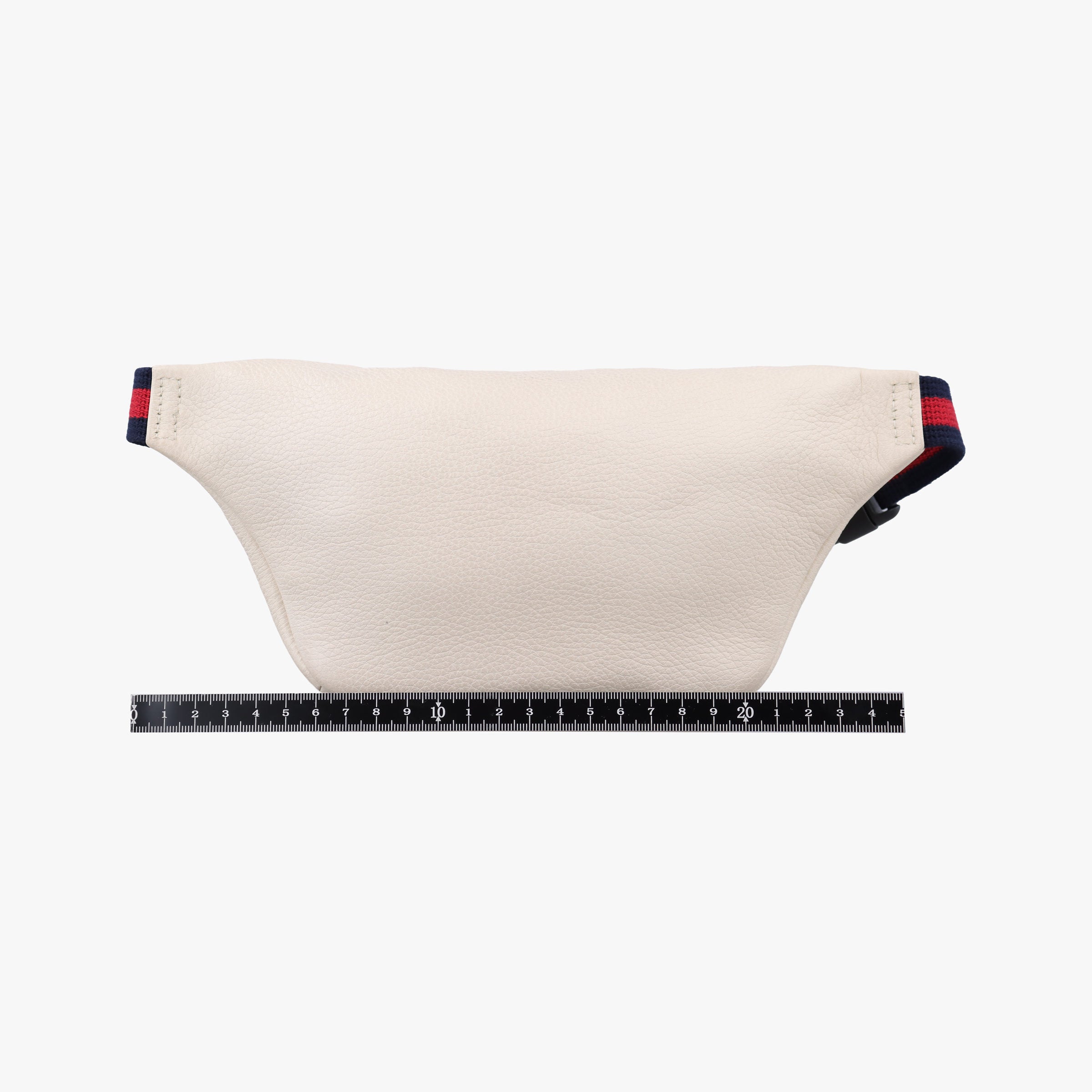 Pre-owned Gucci Print White×Red×Green Leather 527792 bum bag/waist bag | stylenewstar