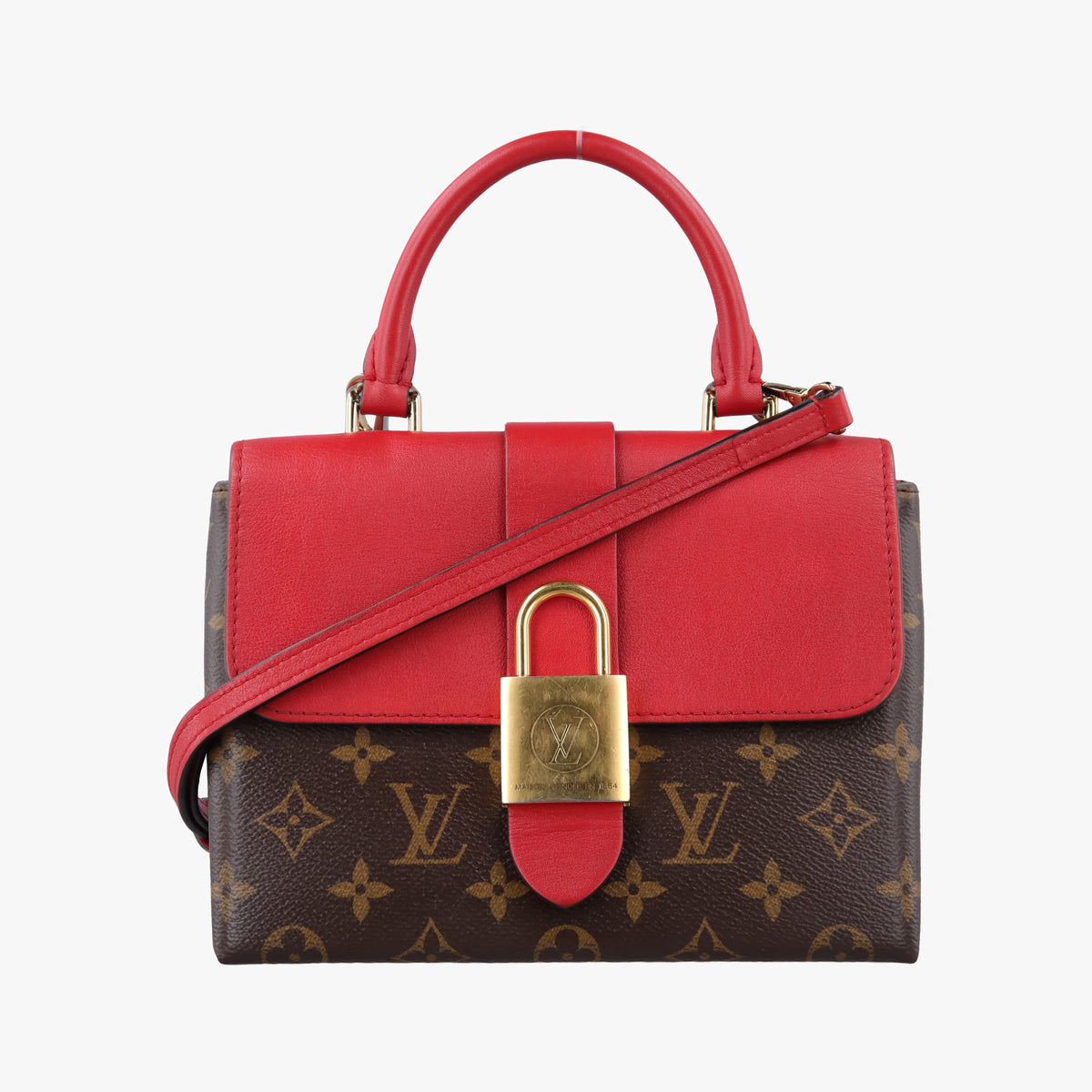 Secondhand Louis Vuitton Locky BB Monogram/Brown×Coqulicot Monogram canvas×calf leather M44322 shoulderbag | stylenewstar