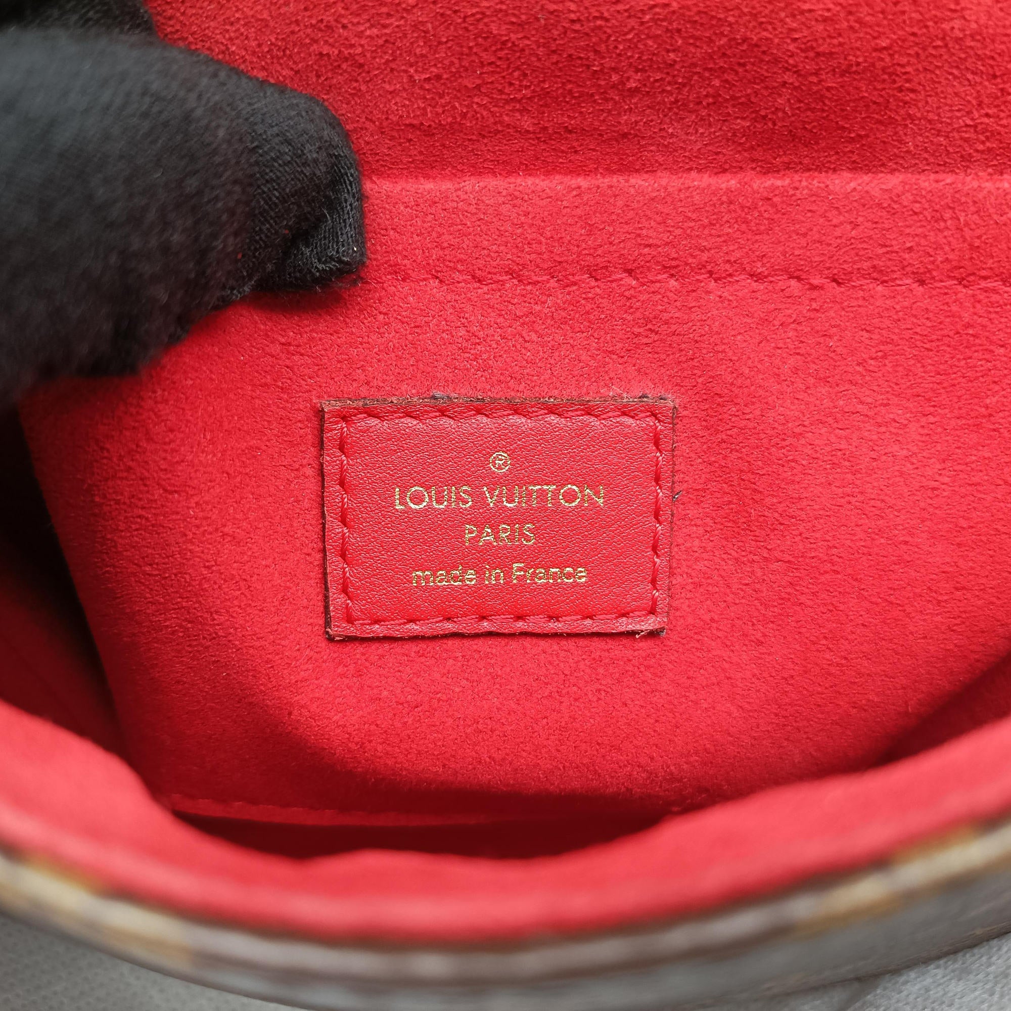 Secondhand Louis Vuitton Locky BB Monogram/Brown×Coqulicot Monogram canvas×calf leather M44322 shoulderbag | stylenewstar