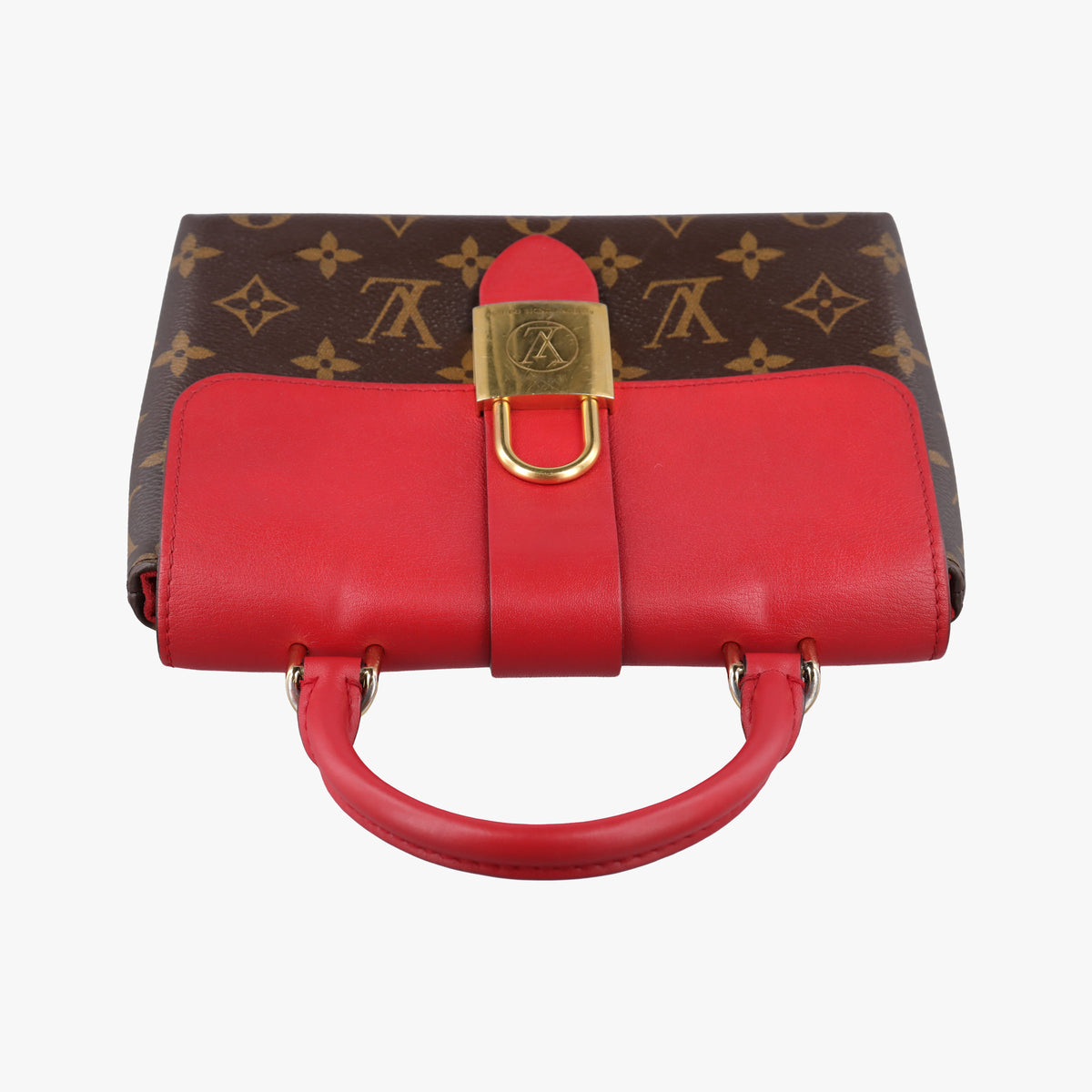 Secondhand Louis Vuitton Locky BB Monogram/Brown×Coqulicot Monogram canvas×calf leather M44322 shoulderbag | stylenewstar