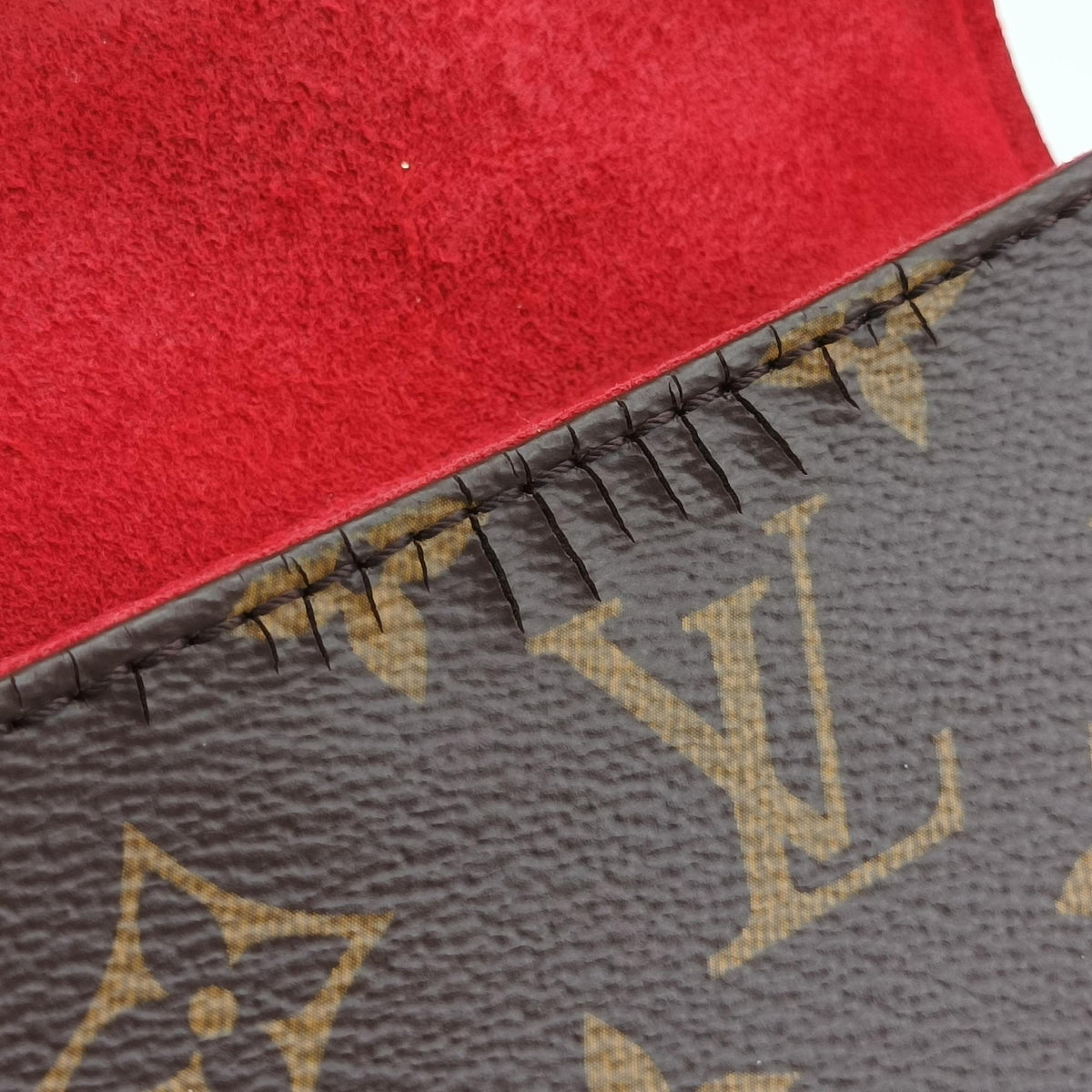 Vintage Louis Vuitton Locky BB Monogram/Brown×Coqulicot Monogram canvas×calf leather M44322 shoulderbag | stylenewstar