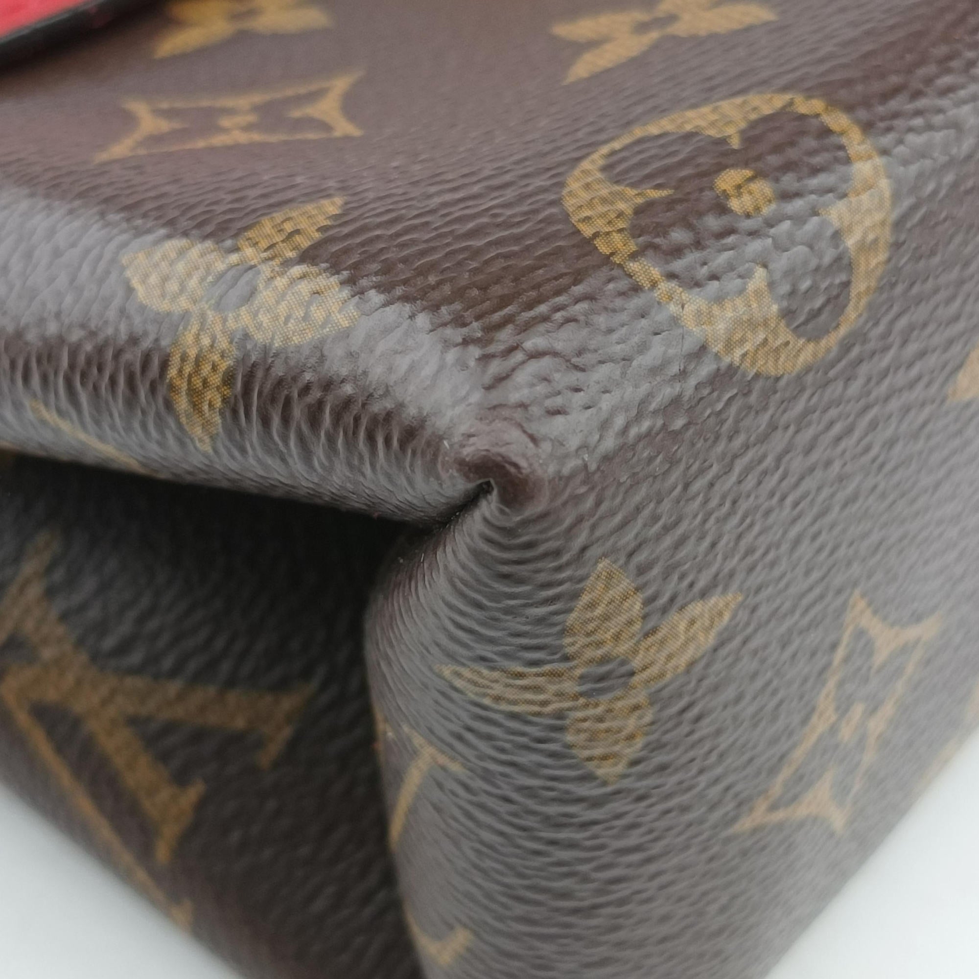Vintage Louis Vuitton Locky BB Monogram/Brown×Coqulicot Monogram canvas×calf leather M44322 shoulderbag | stylenewstar
