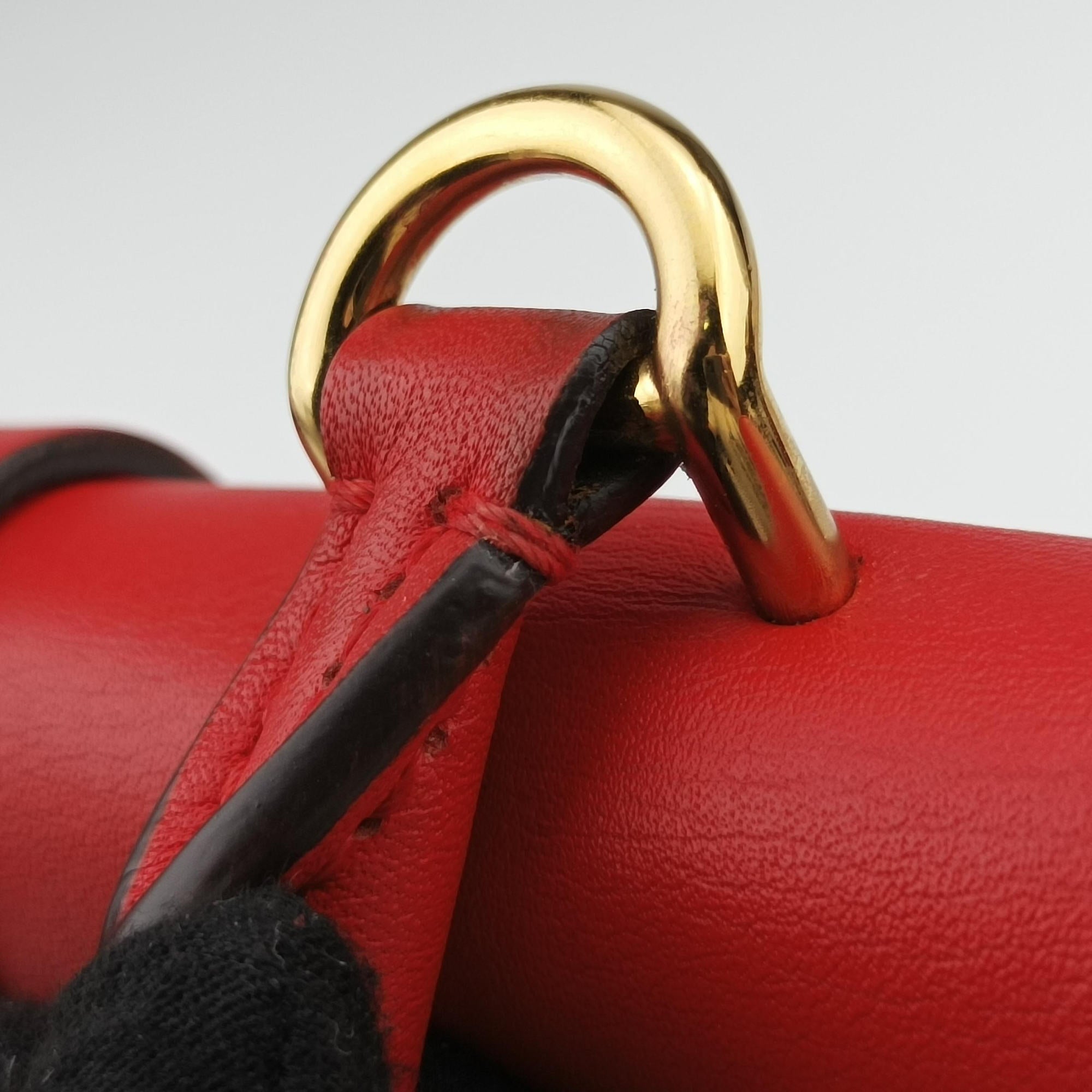 Vintage Louis Vuitton Locky BB Monogram/Brown×Coqulicot Monogram canvas×calf leather M44322 shoulderbag | stylenewstar