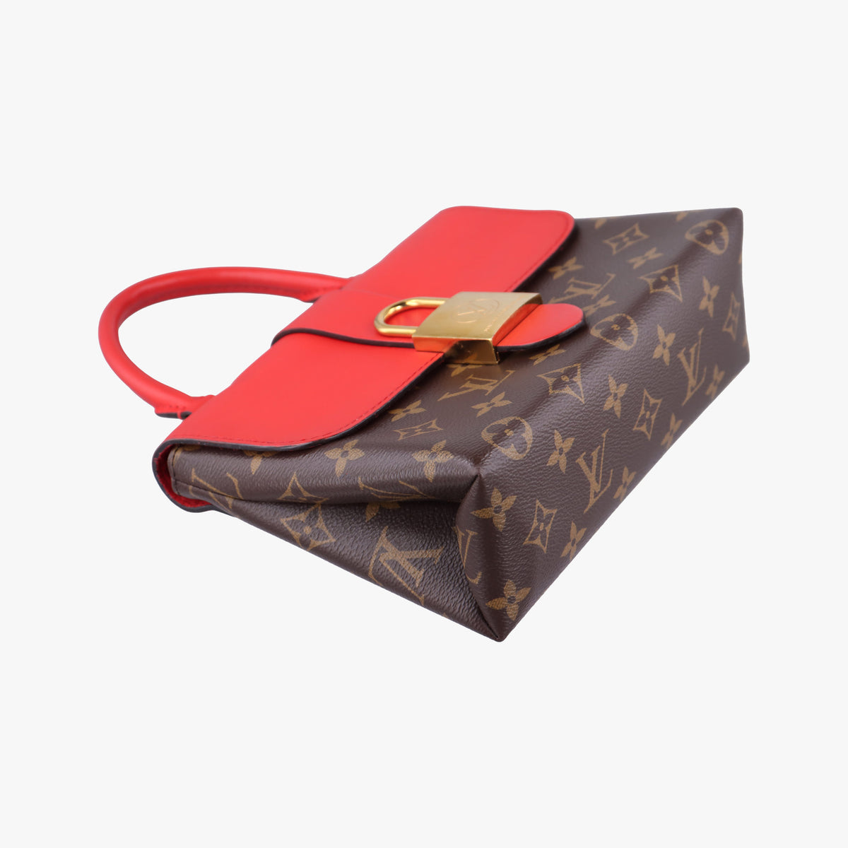Vintage Louis Vuitton Locky BB Monogram/Brown×Coqulicot Monogram canvas×calf leather M44322 shoulderbag | stylenewstar
