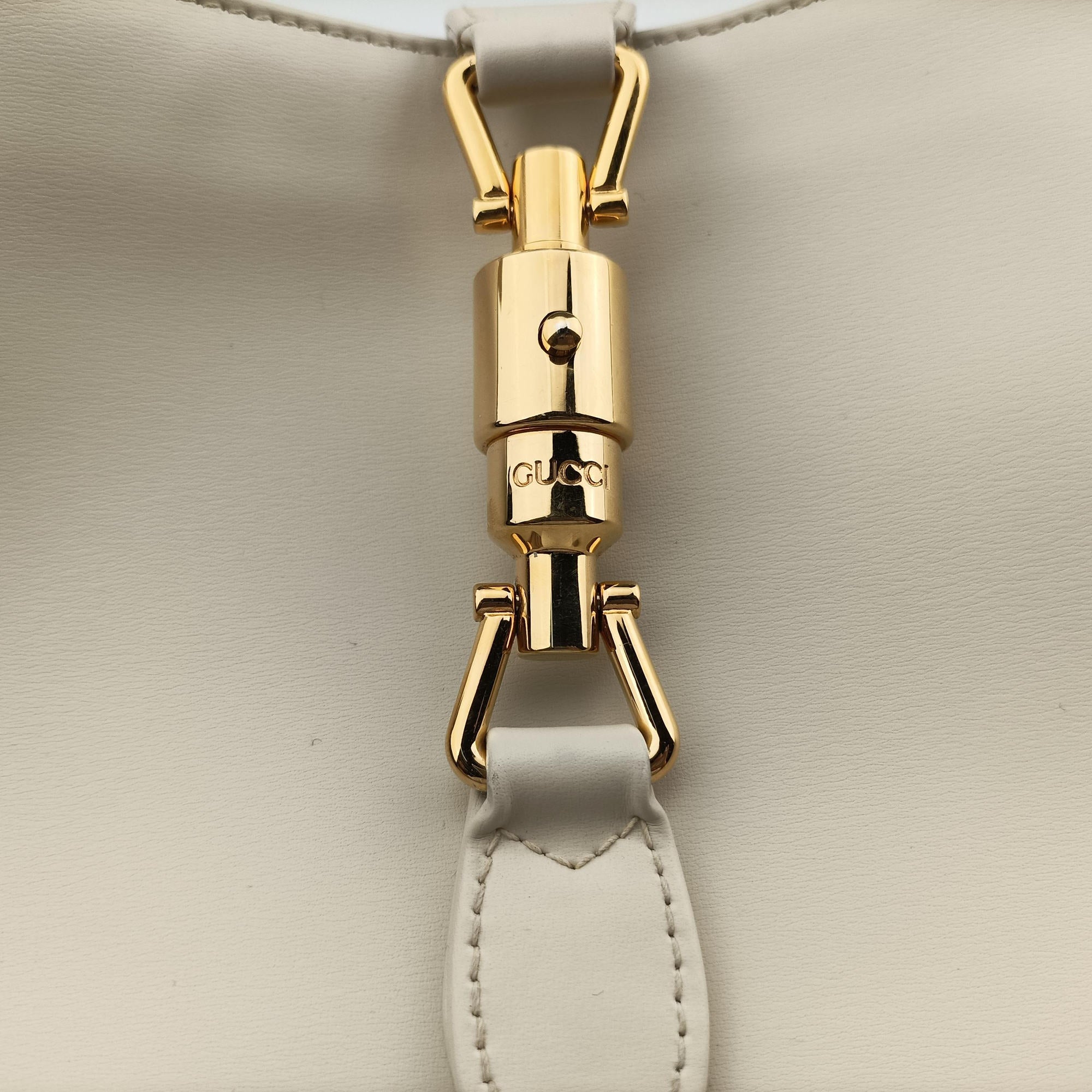 Pre-owned Gucci JACKIE 1961 White Leather 636709 shoulderbag | stylenewstar