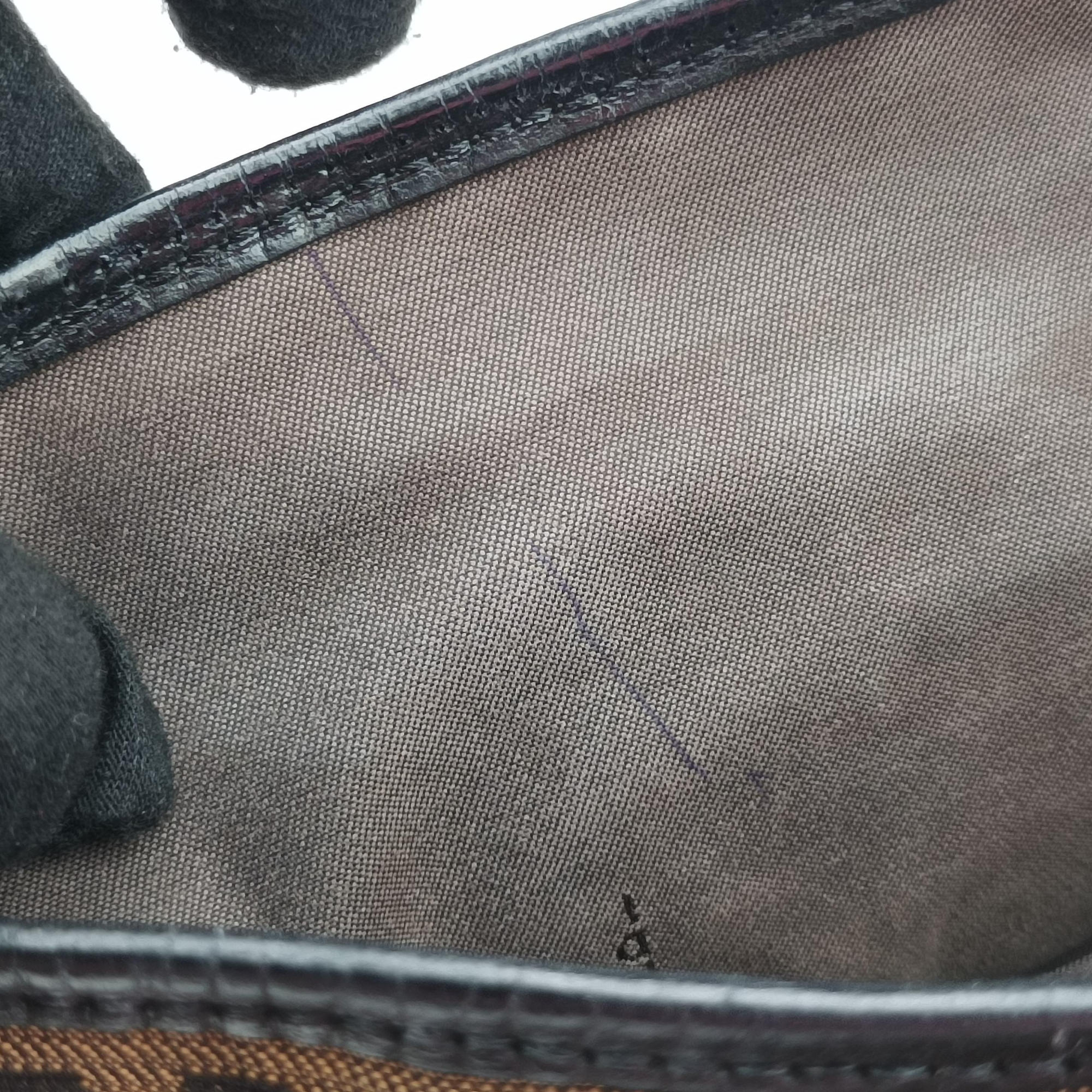 Pre-owned Fendi B bag zucca Brown×Black Canvas×Leather 8BR551 shoulderbag | stylenewstar