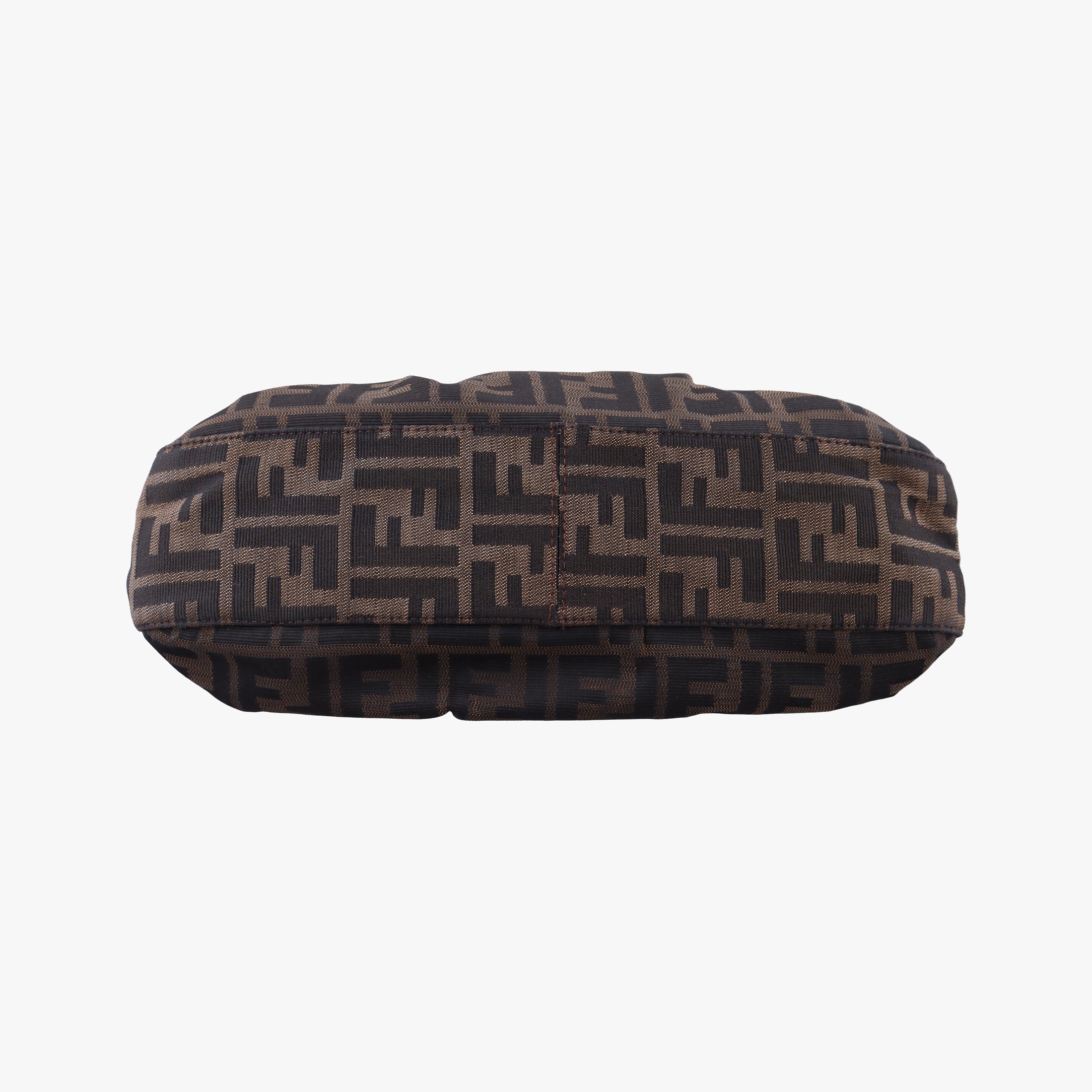 Pre-owned Fendi B bag zucca Brown×Black Canvas×Leather 8BR551 shoulderbag | stylenewstar