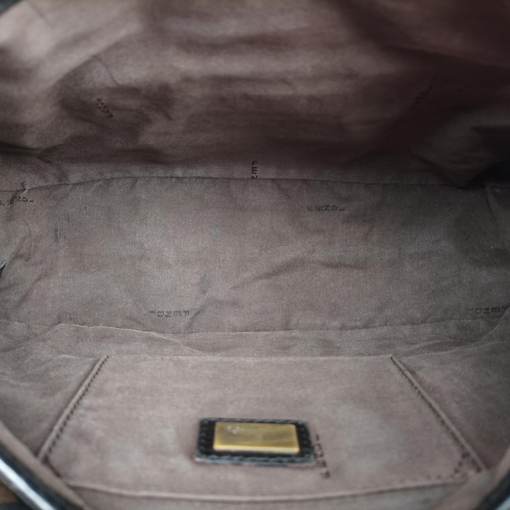 Pre-owned Fendi B bag zucca Brown×Black Canvas×Leather 8BR551 shoulderbag | stylenewstar