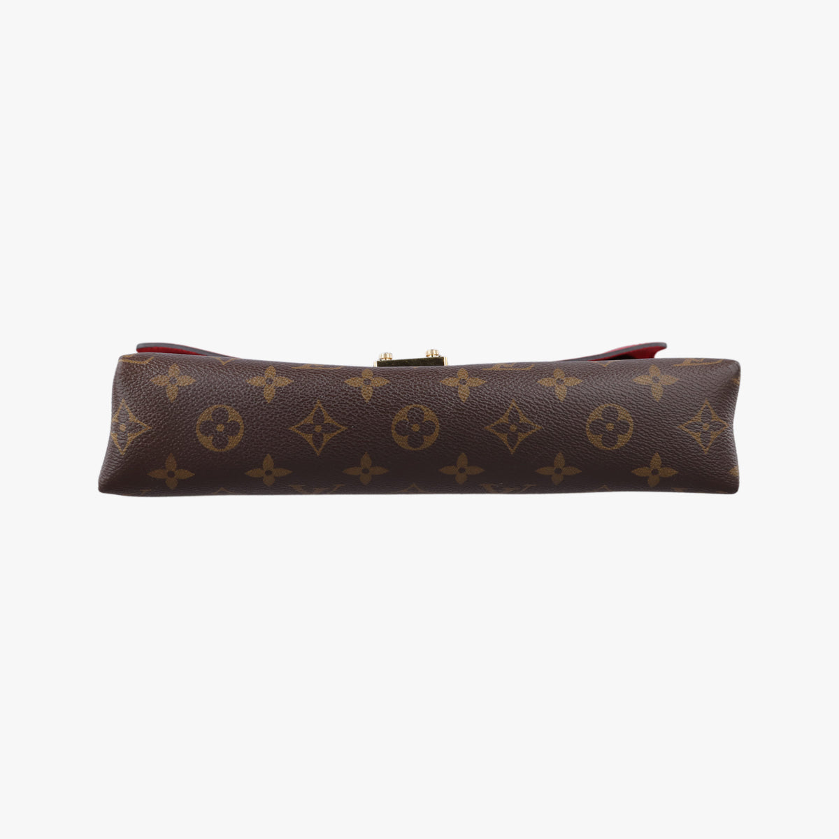 Pre-owned Louis Vuitton PALLAS Chain Brown×CERISE Monogram Canvas×calf leather M41201 shoulderbag | stylenewstar