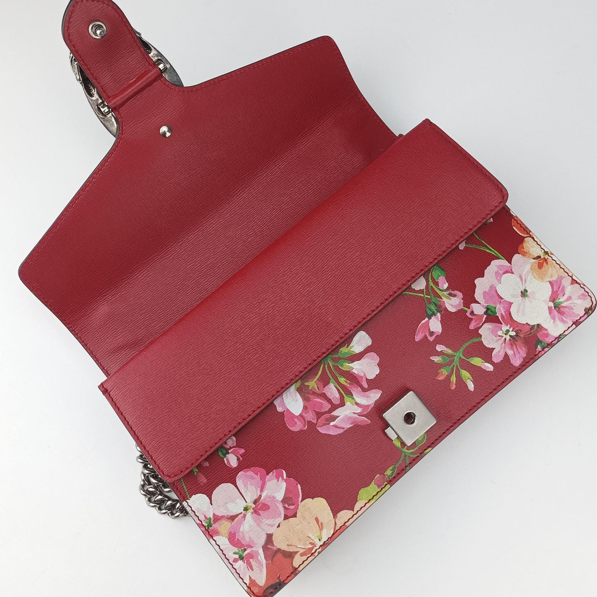 Pre-owned Gucci Dionysus Red×Multicolour Leather 400249 shoulderbag | stylenewstar
