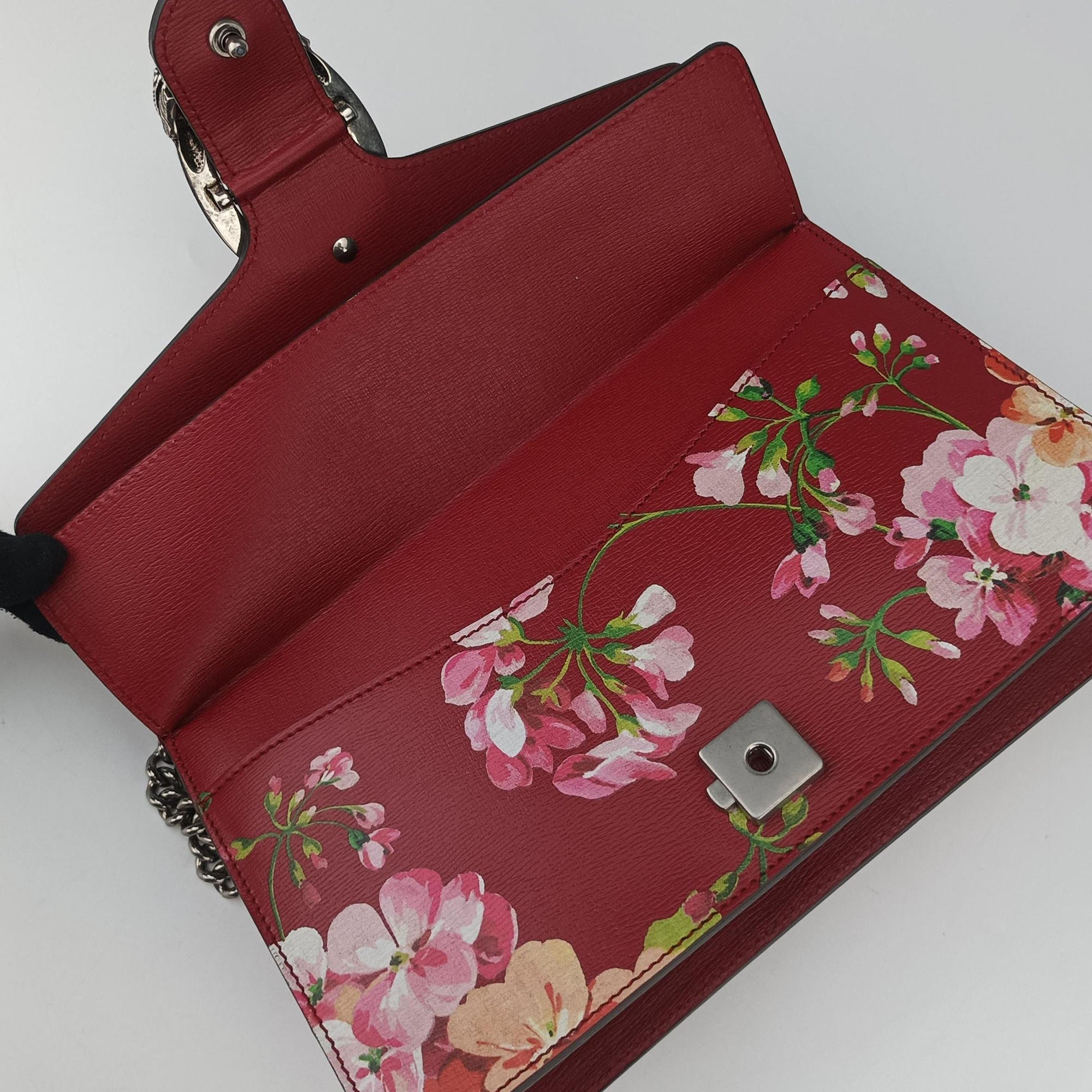 Pre-owned Gucci Dionysus Red×Multicolour Leather 400249 shoulderbag | stylenewstar