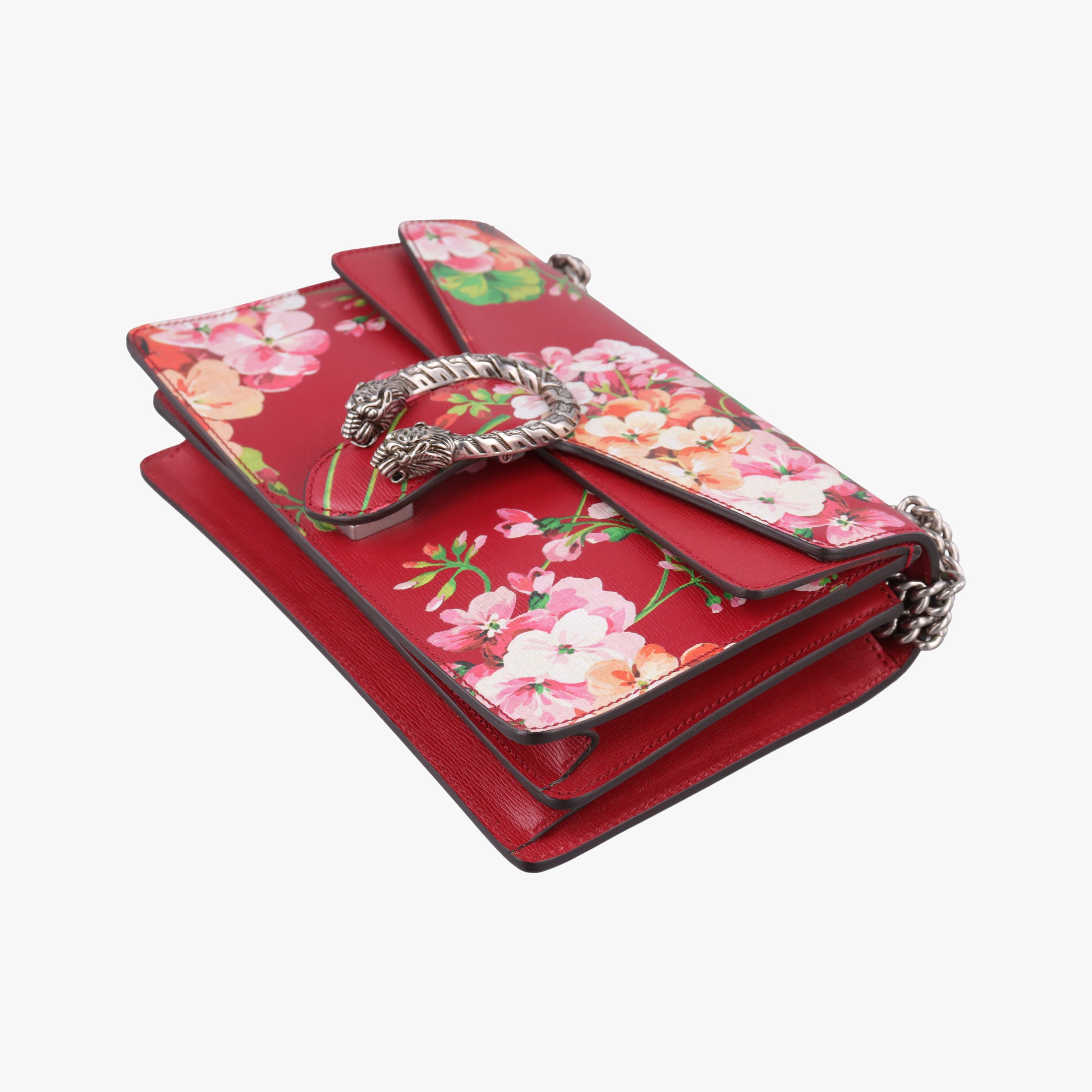 Pre-owned Gucci Dionysus Red×Multicolour Leather 400249 shoulderbag | stylenewstar