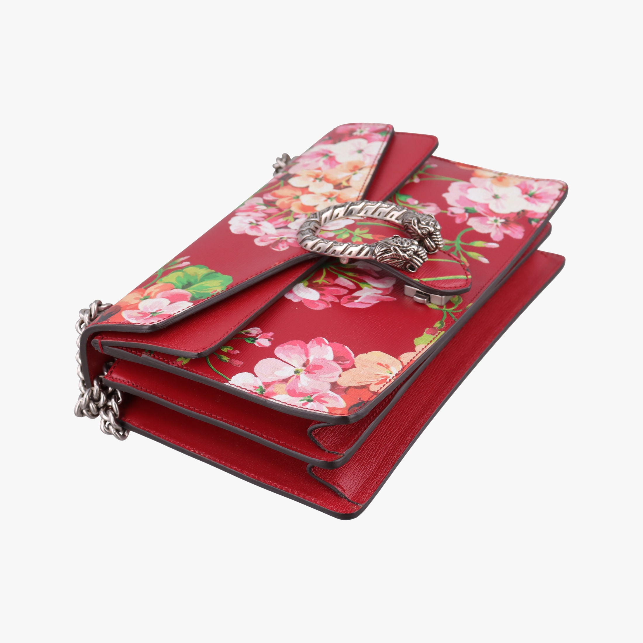 Pre-owned Gucci Dionysus Red×Multicolour Leather 400249 shoulderbag | stylenewstar