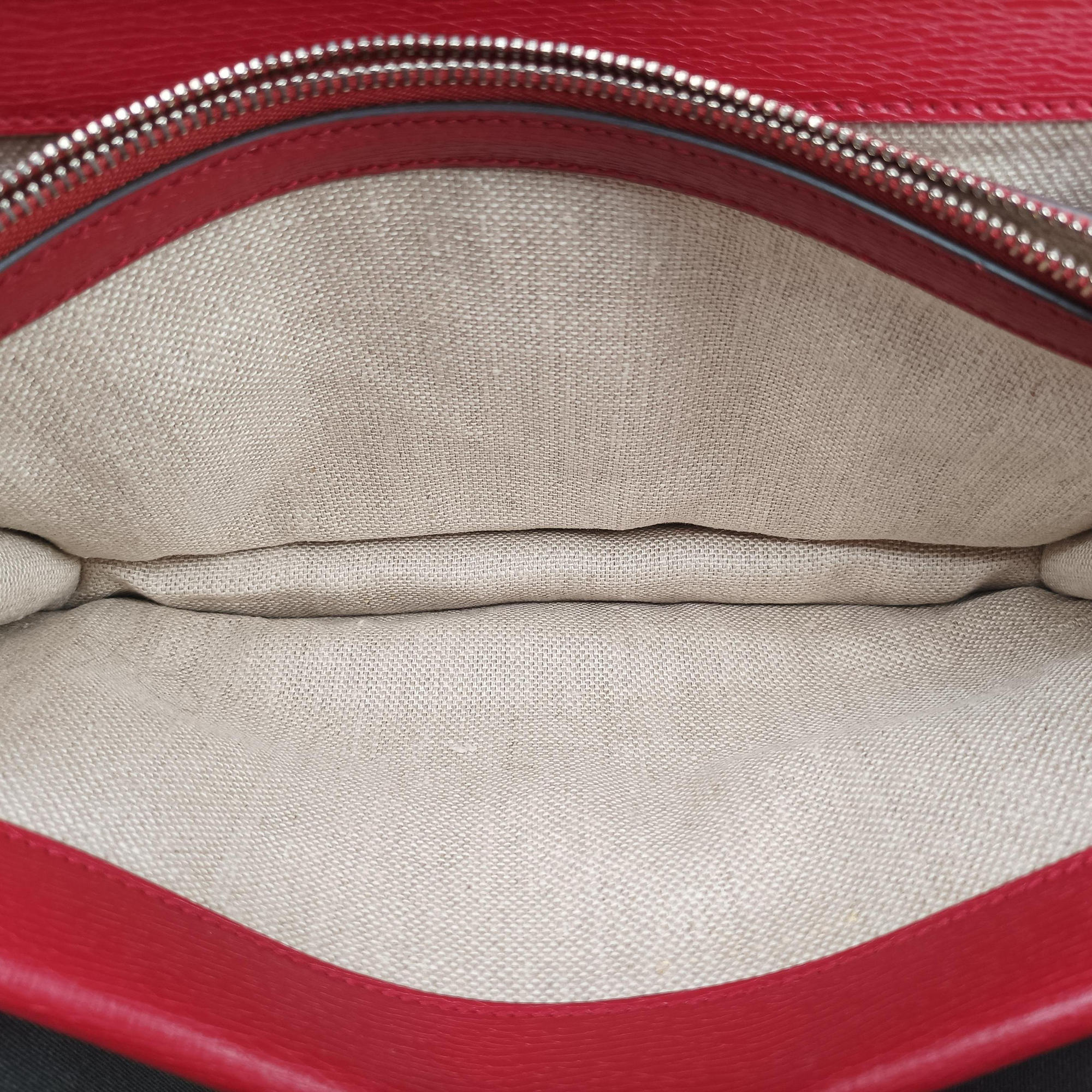 Pre-owned Gucci Dionysus Red×Multicolour Leather 400249 shoulderbag | stylenewstar