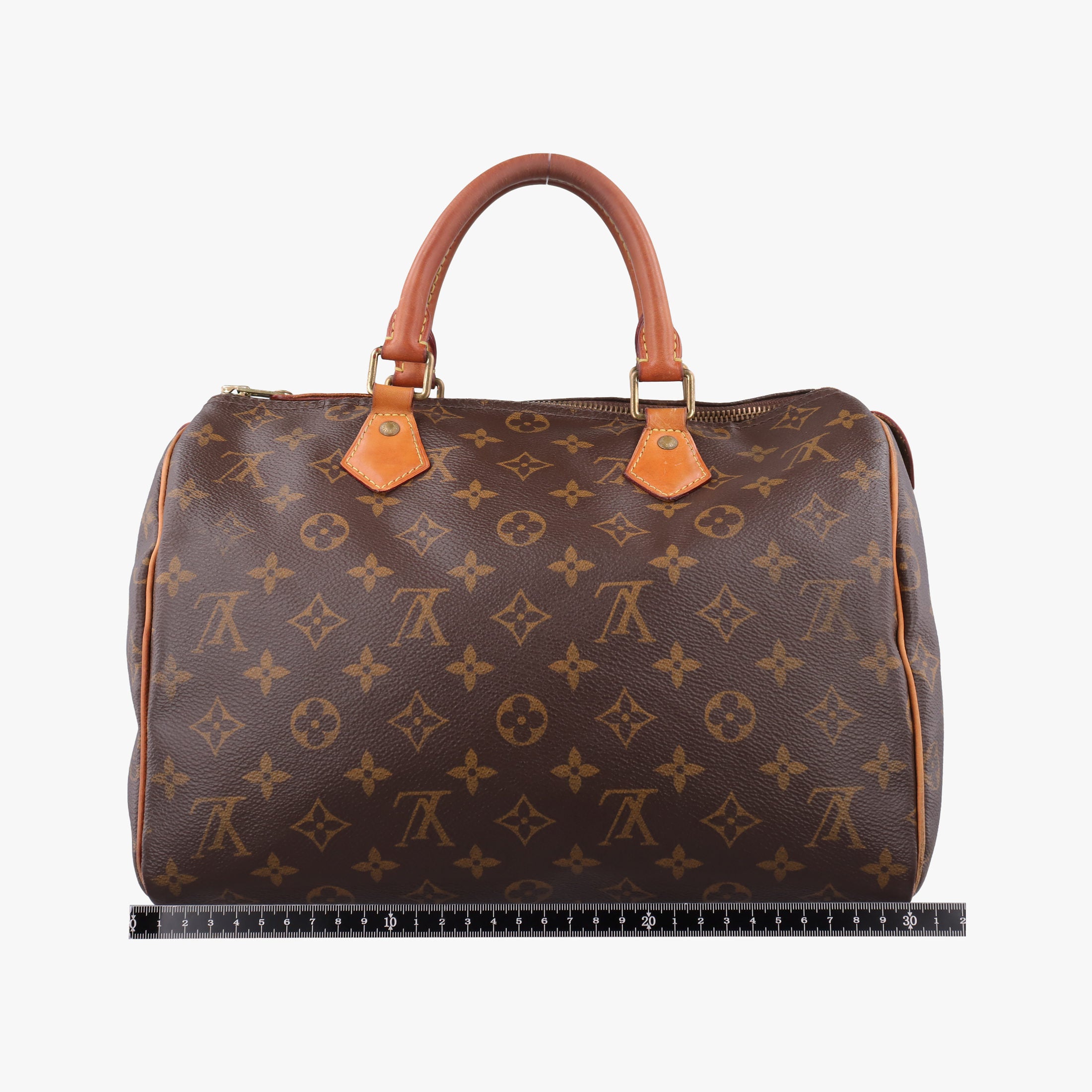 Pre-owned Louis Vuitton Speedy 30 BROWN Monogram Canvas M41526 handbag | stylenewstar