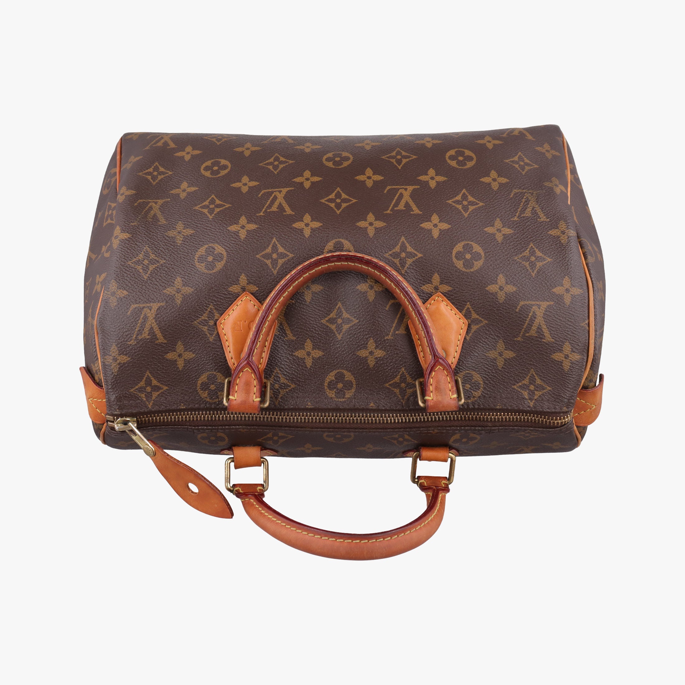 Pre-owned Louis Vuitton Speedy 30 BROWN Monogram Canvas M41526 handbag | stylenewstar