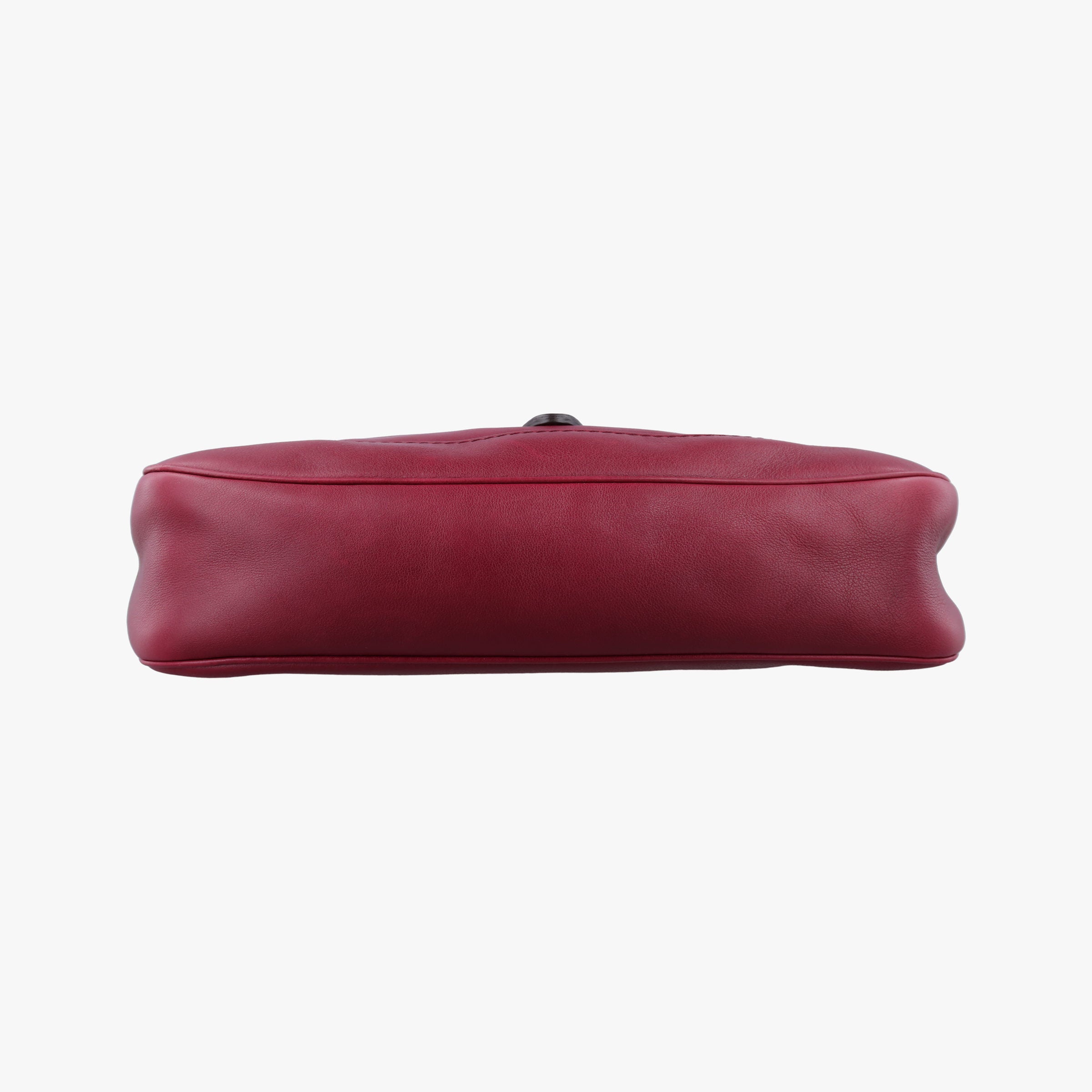 Pre-owned Gucci Jackie Flora Hobo Burgundy Leather 277520 shoulderbag | stylenewstar