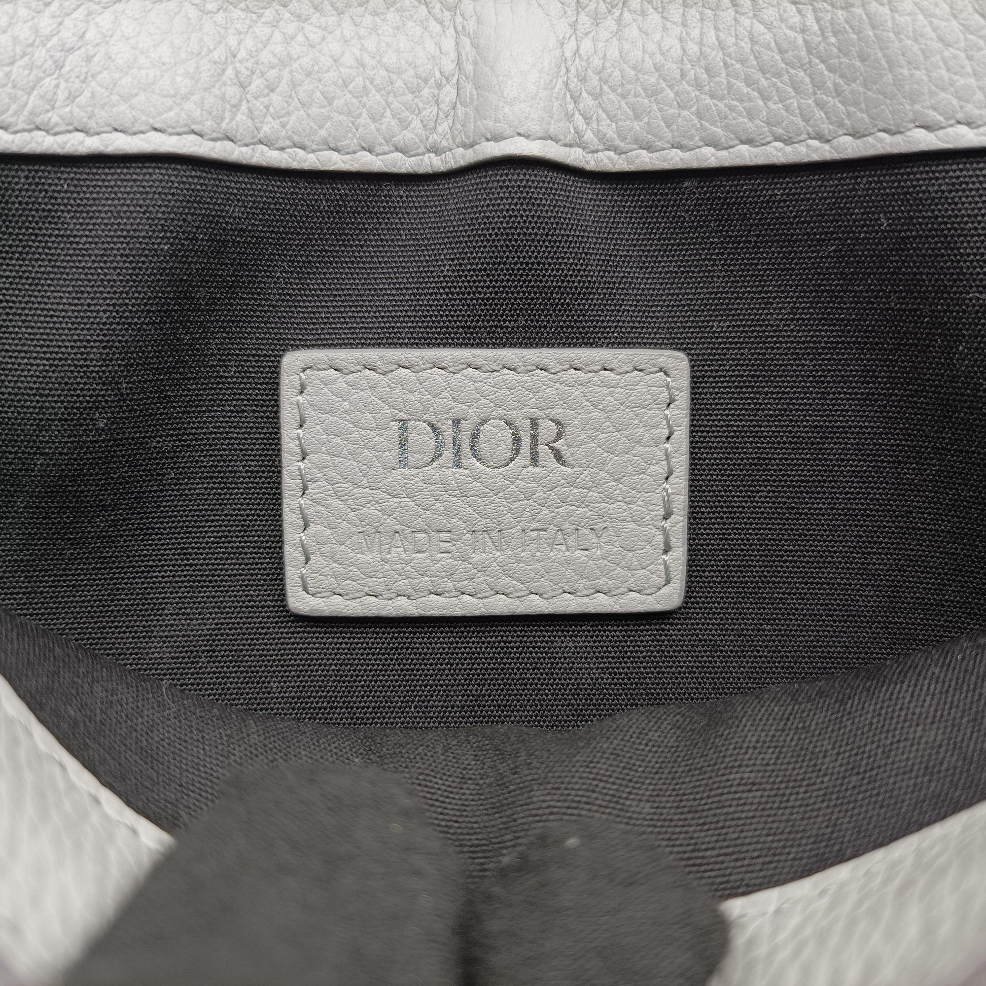 Pre-owned Christian Dior Saddle Gray leather  shoulderbag | stylenewstar