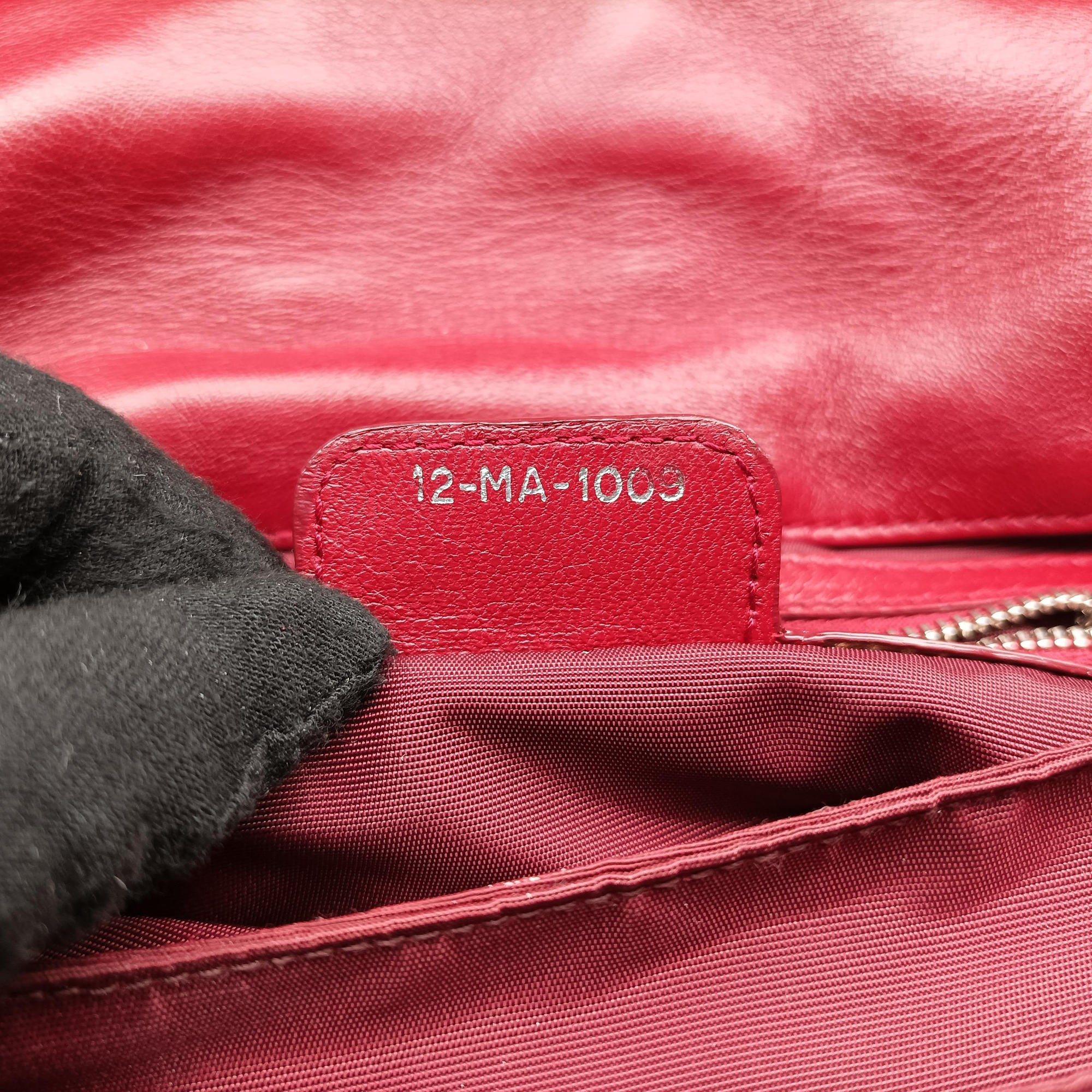 Pre-owned Christian Dior New Rock Burgundy Leather  shoulderbag | stylenewstar