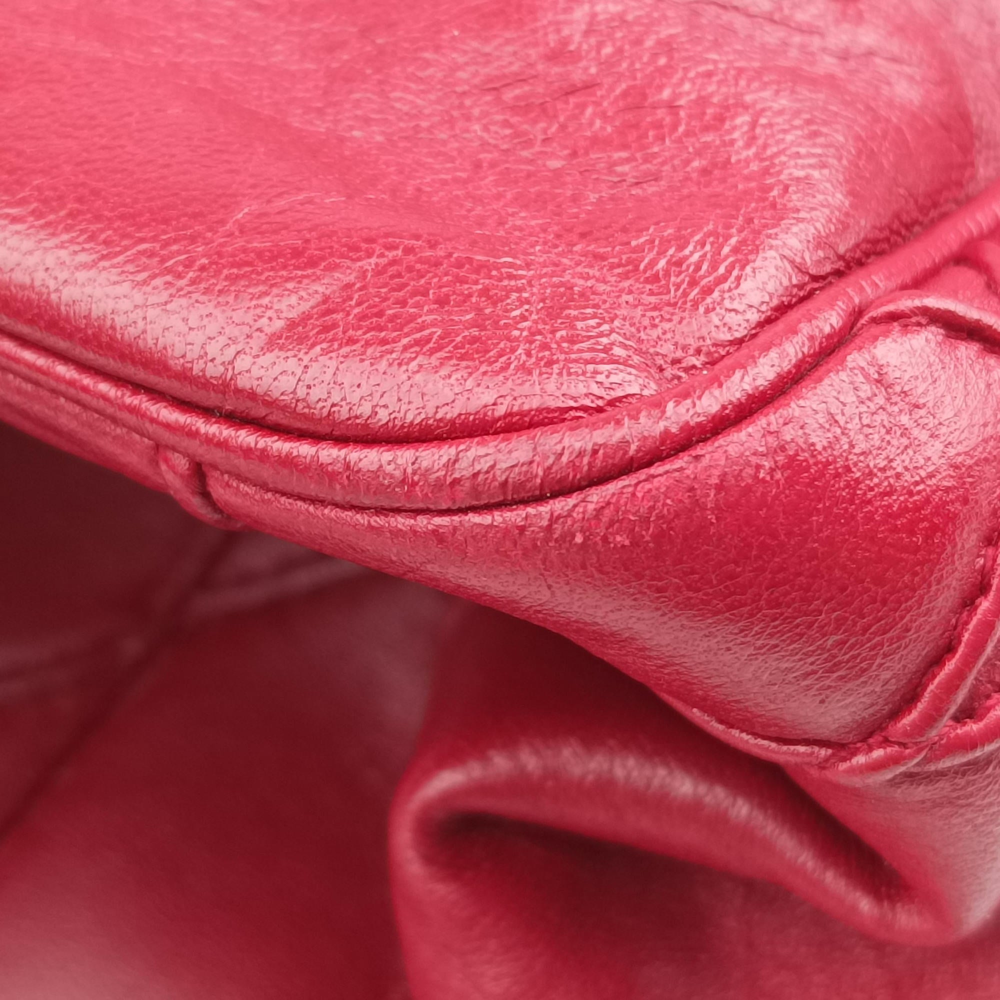 Pre-owned Christian Dior New Rock Burgundy Leather  shoulderbag | stylenewstar