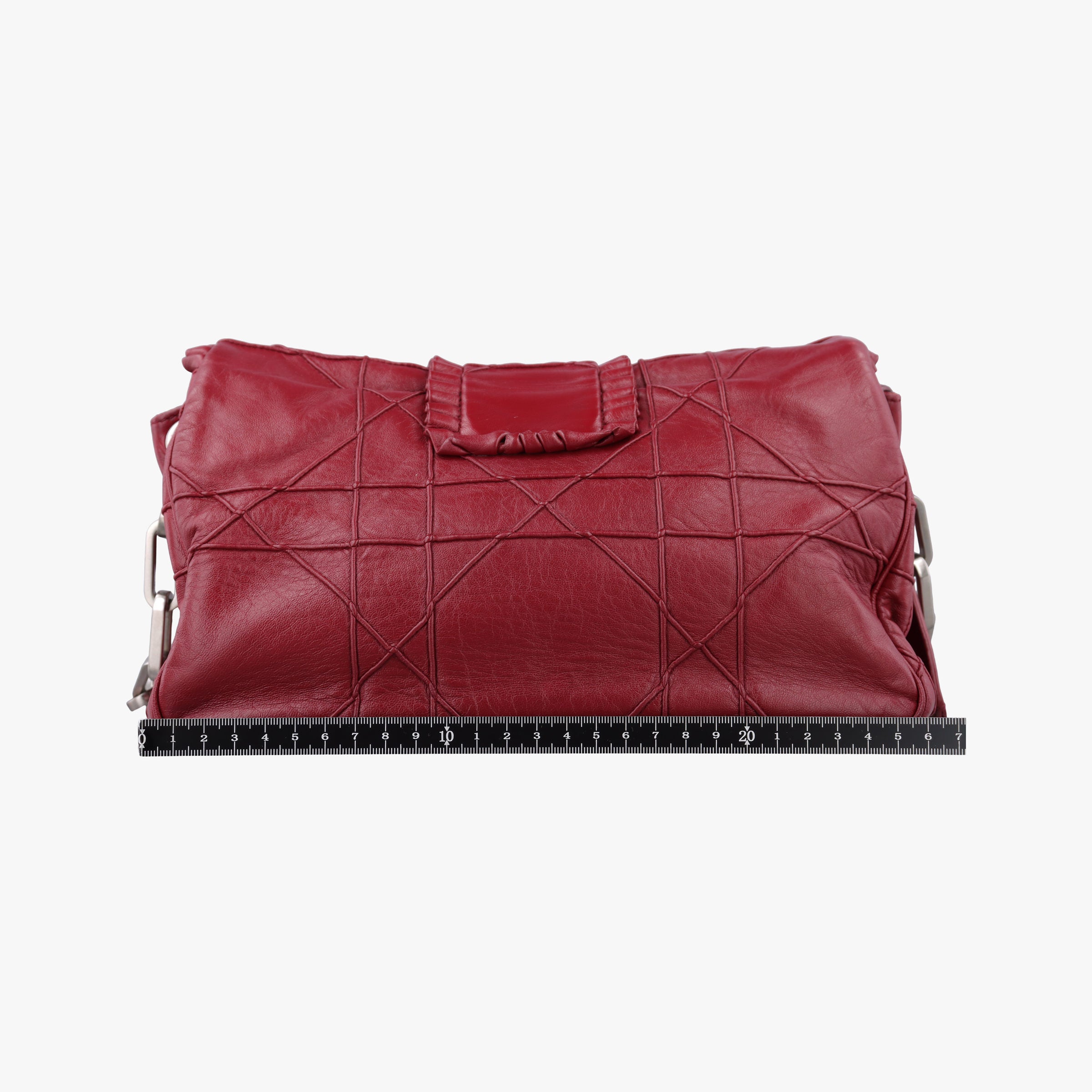 Pre-owned Christian Dior New Rock Burgundy Leather  shoulderbag | stylenewstar