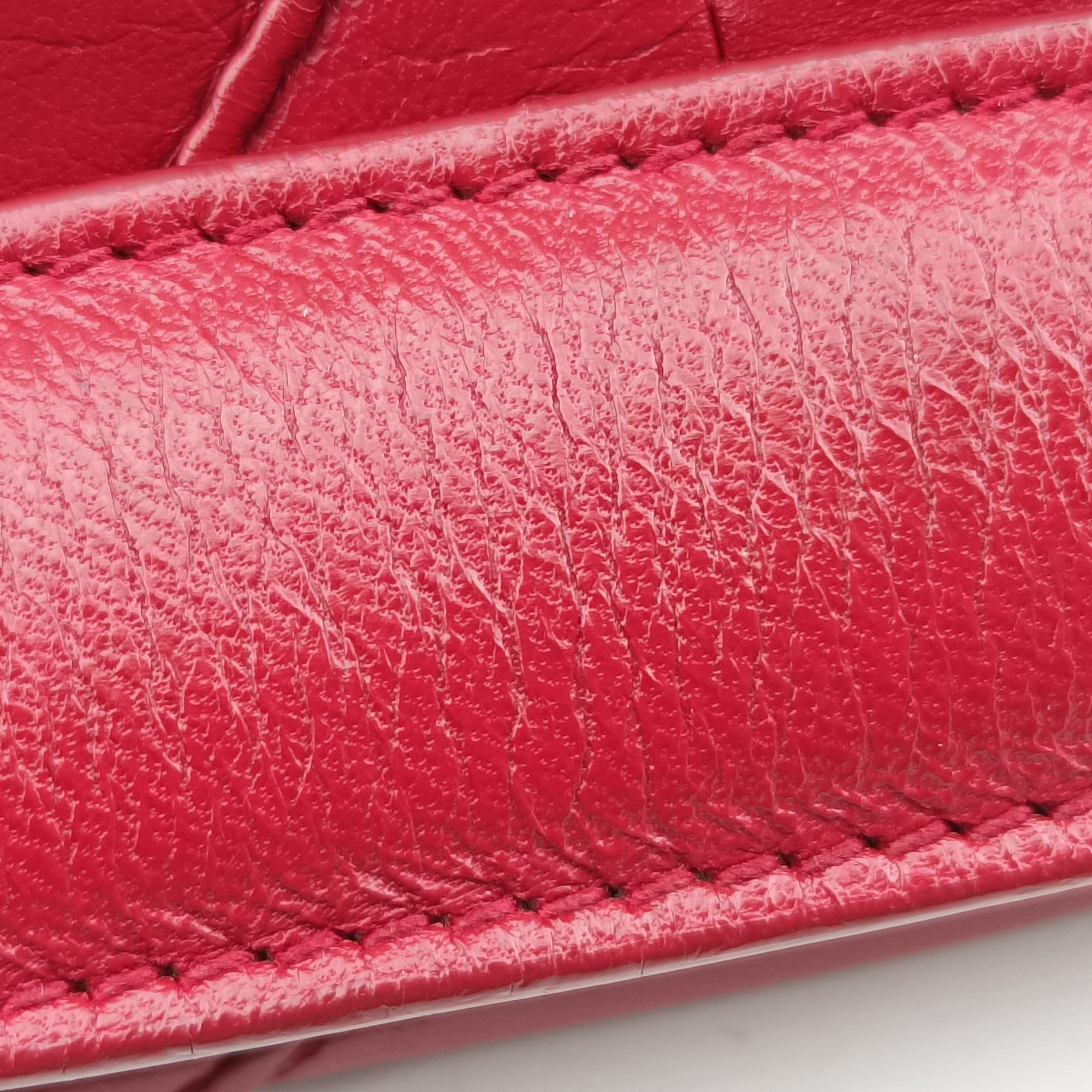 Pre-owned Christian Dior New Rock Burgundy Leather  shoulderbag | stylenewstar