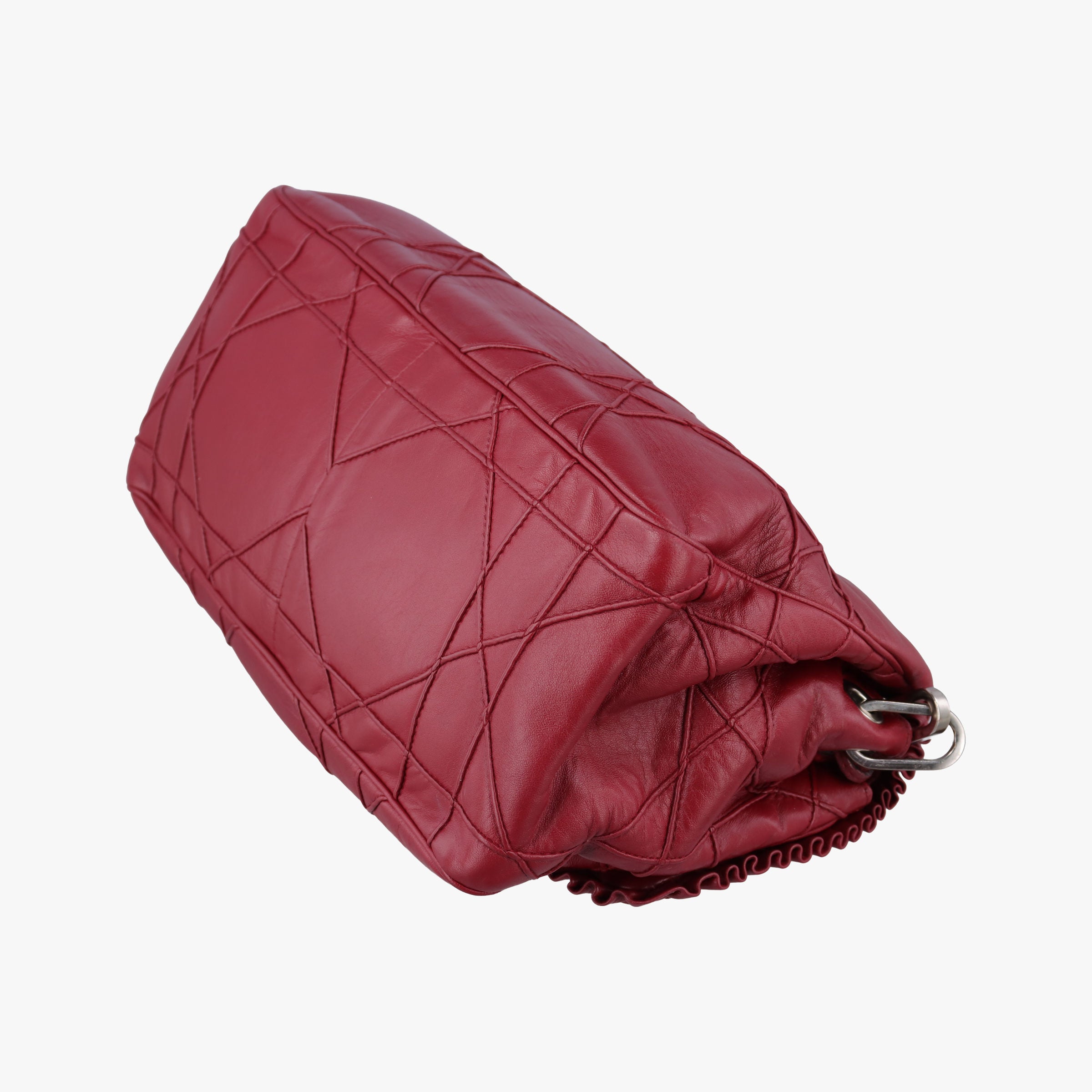 Pre-owned Christian Dior New Rock Burgundy Leather  shoulderbag | stylenewstar