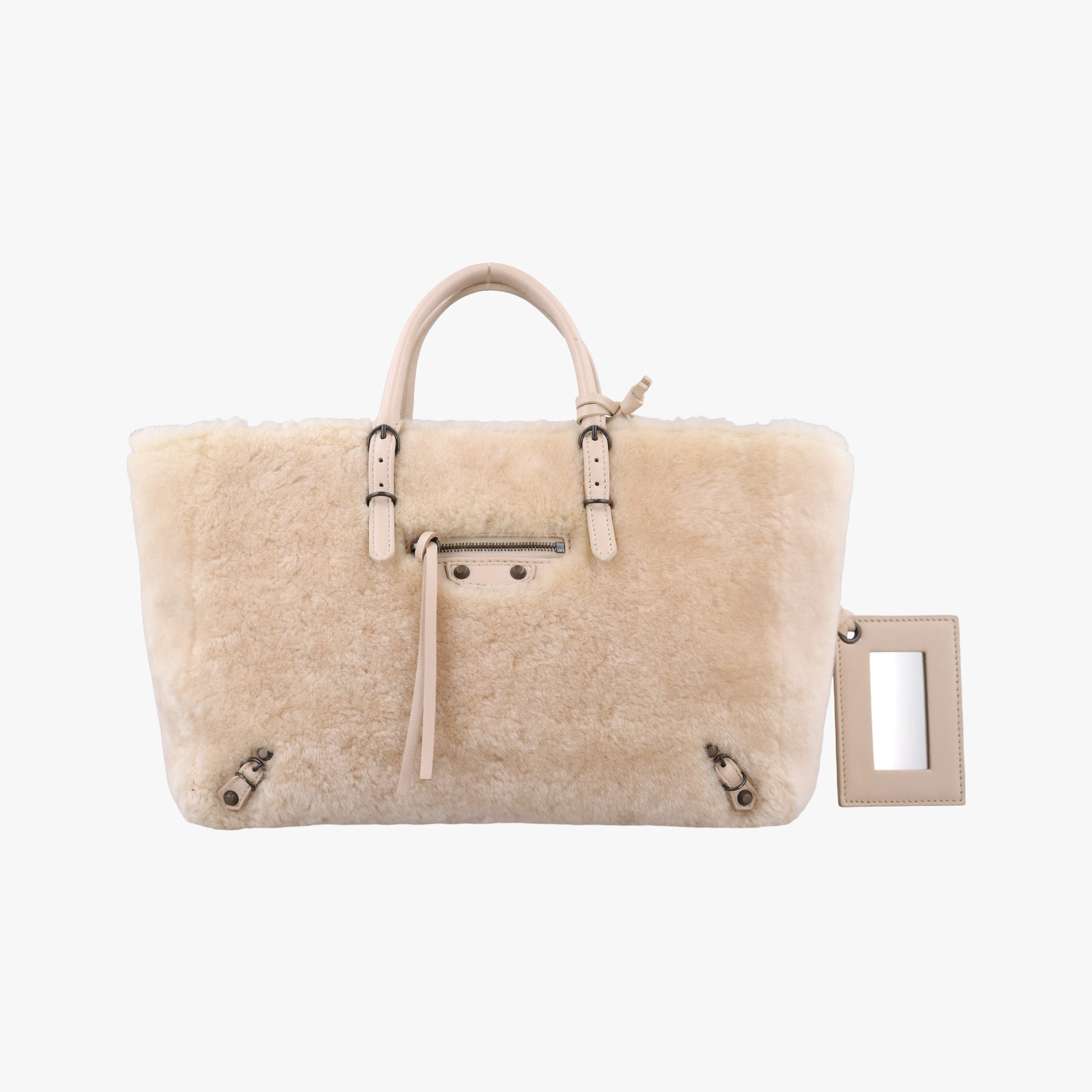 Secondhand Balenciaga PAPIER A6 Beige Mouton  handbag | stylenewstar
