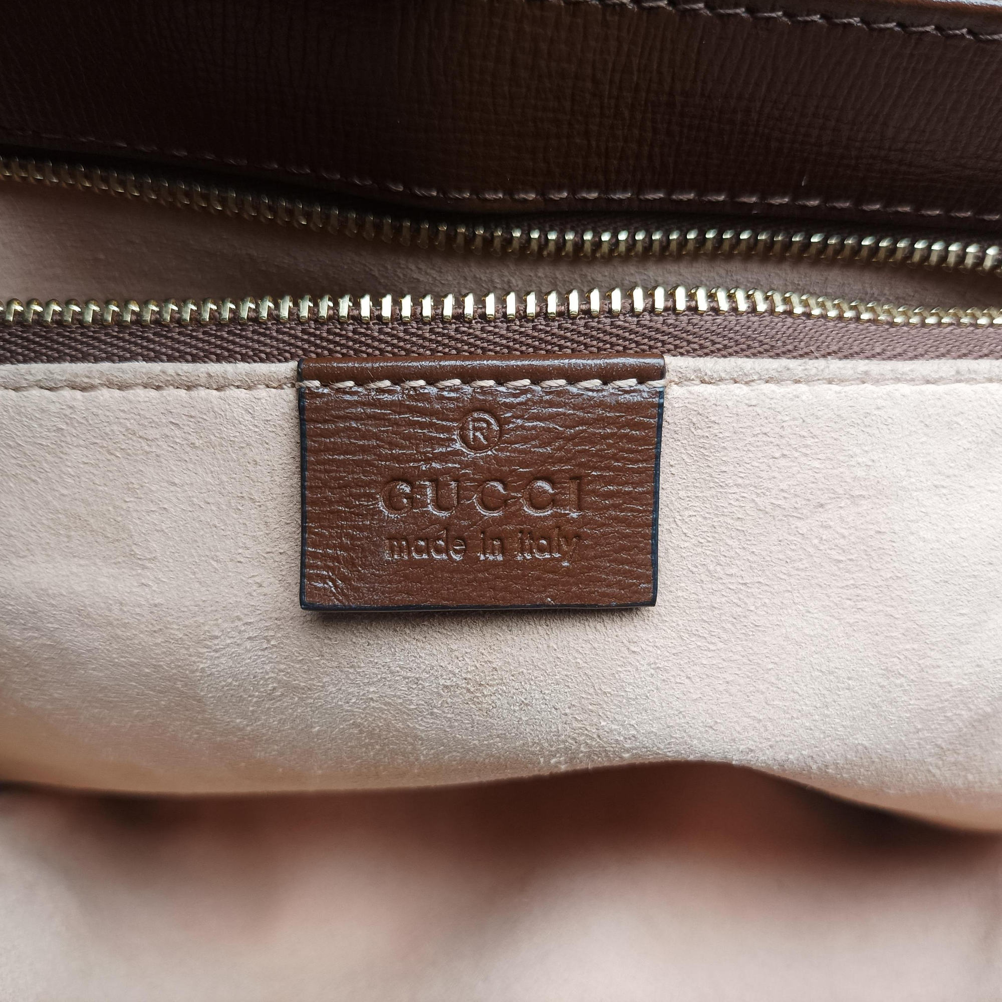 Pre-owned Gucci The Hacker Project Horsebit 1955 Brown leather 602204 shoulderbag | stylenewstar