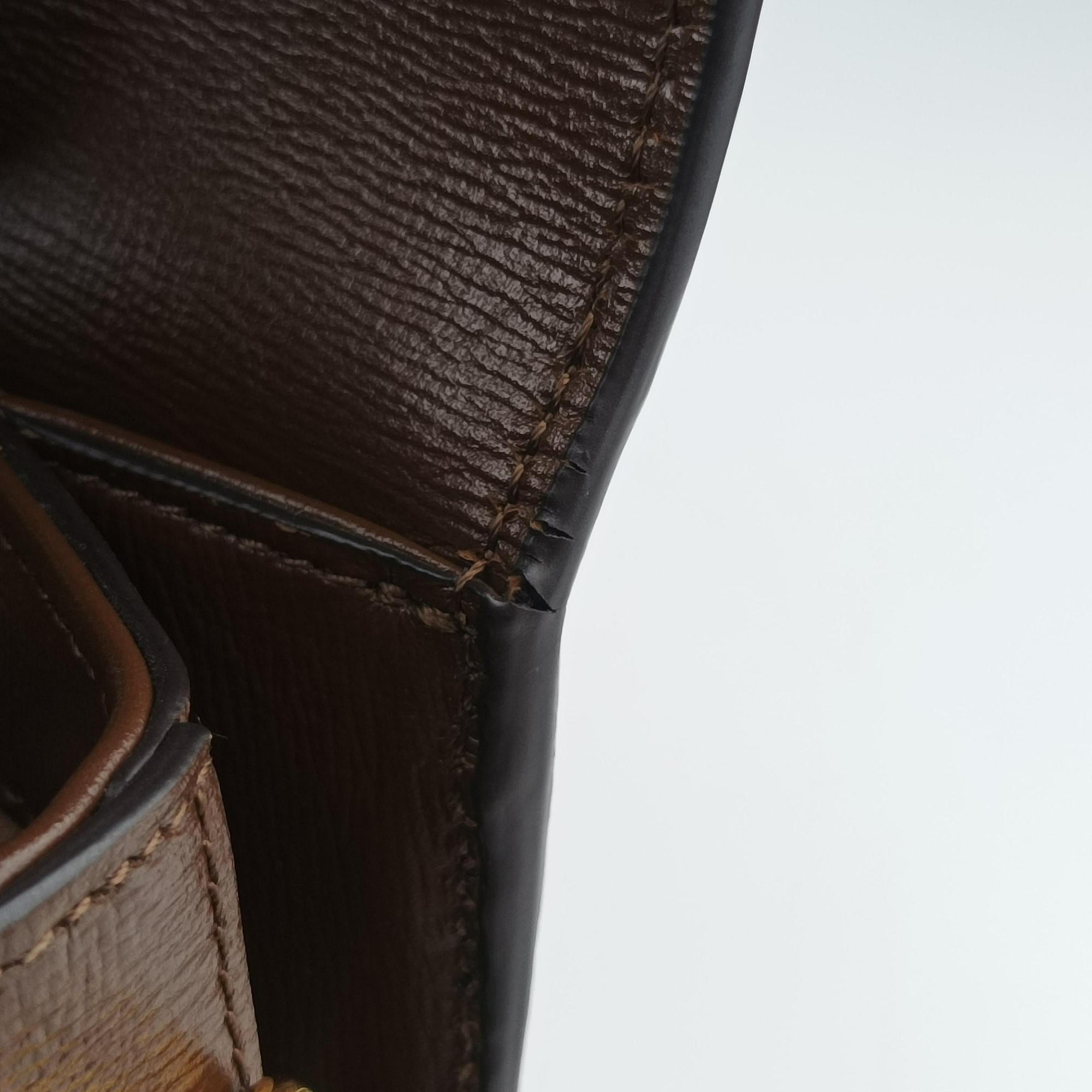 Pre-owned Gucci The Hacker Project Horsebit 1955 Brown leather 602204 shoulderbag | stylenewstar