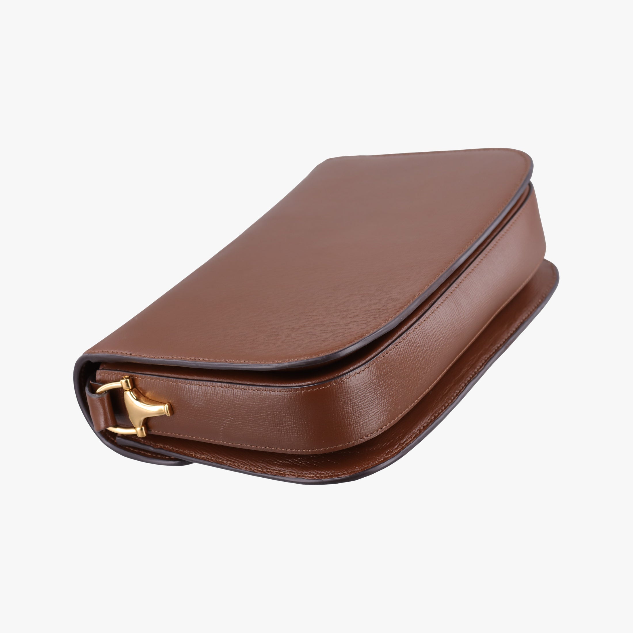 Pre-owned Gucci The Hacker Project Horsebit 1955 Brown leather 602204 shoulderbag | stylenewstar