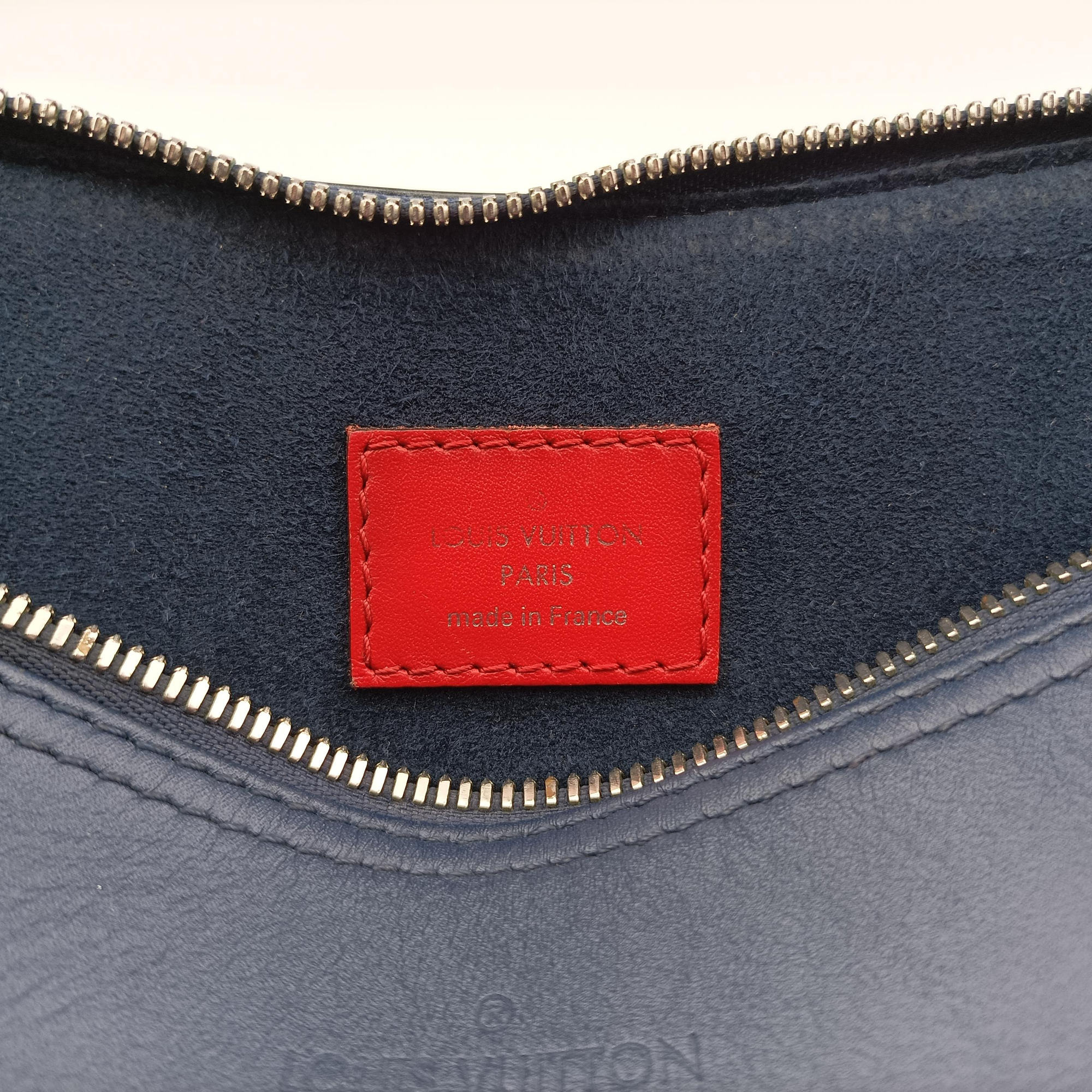 Pre-owned Louis Vuitton Tuileries Tote Red×Navy Epi M53544 shoulderbag | stylenewstar