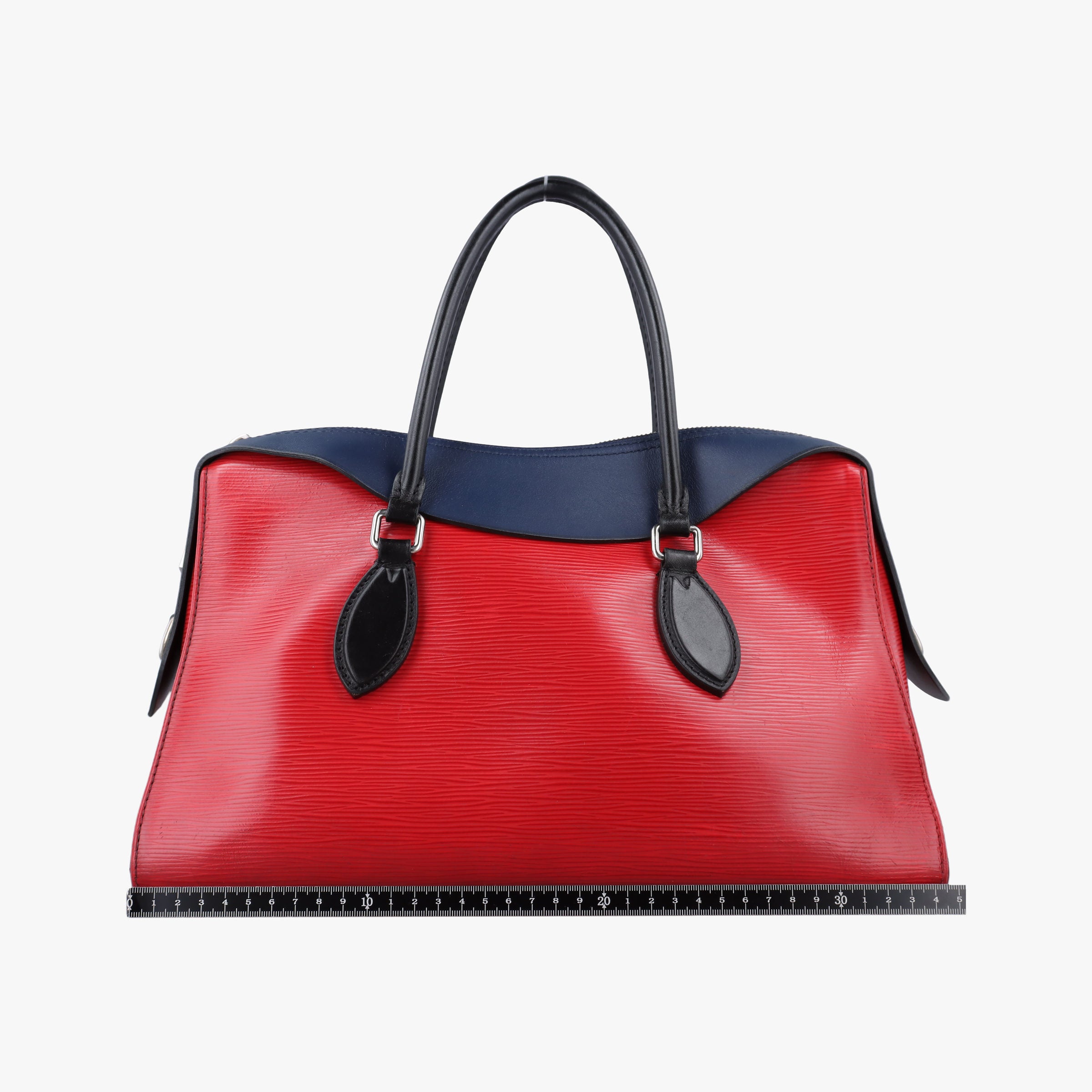 Pre-owned Louis Vuitton Tuileries Tote Red×Navy Epi M53544 shoulderbag | stylenewstar