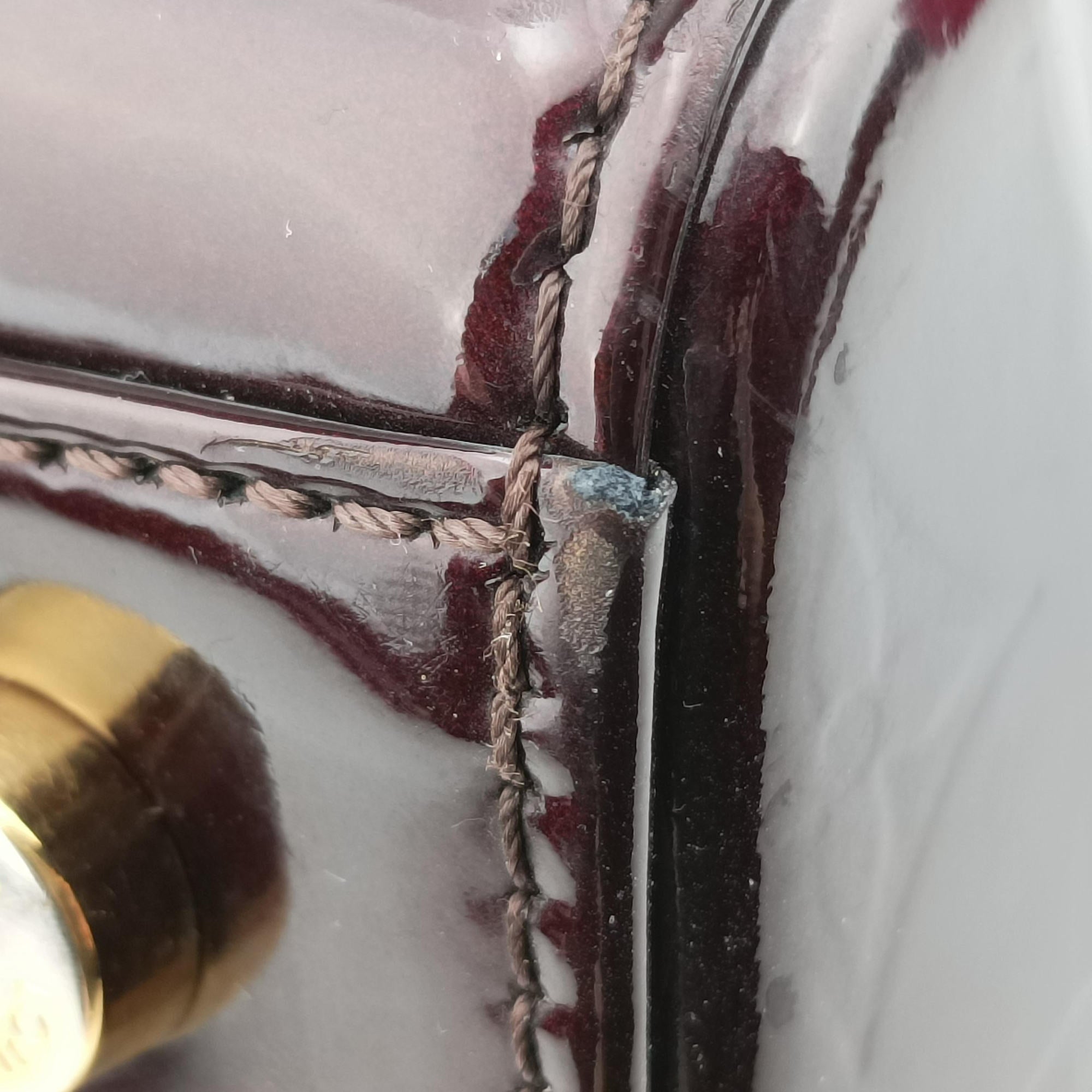 Secondhand Louis Vuitton Brea MM AMARANTE Vernis M91619 shoulderbag | stylenewstar