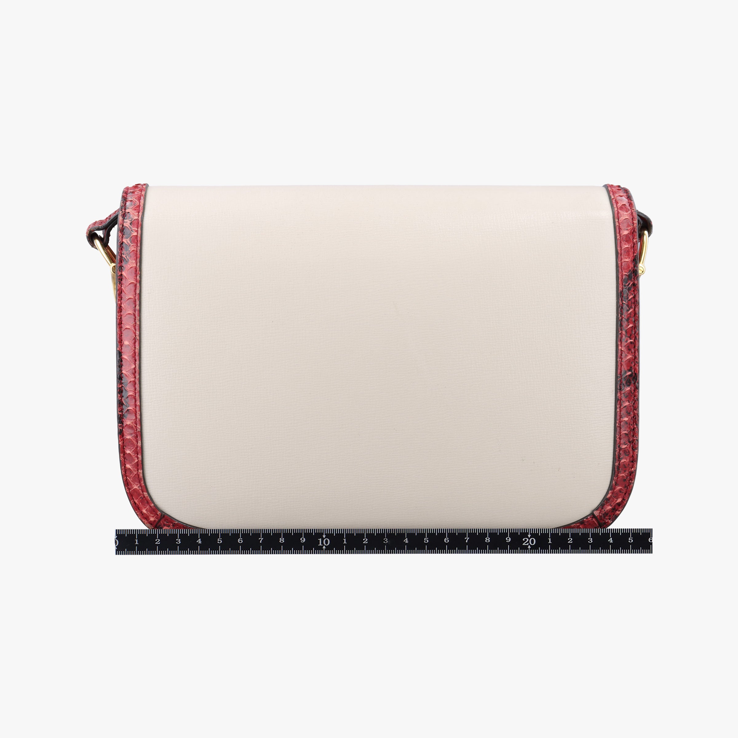 Pre-owned Gucci Horsebit 1955 White Leather ásnakeskin 602204 shoulderbag | stylenewstar