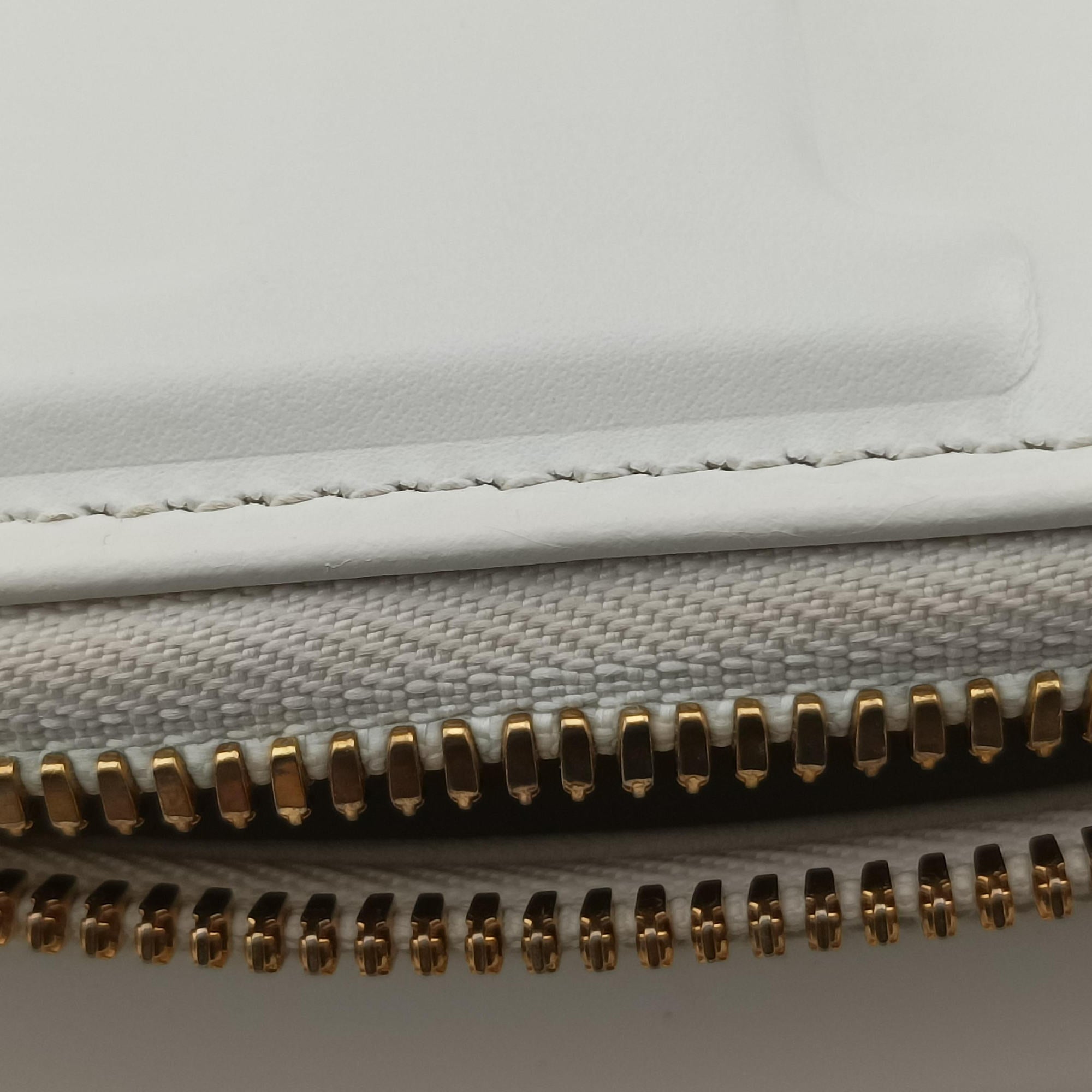 Pre-owned Christian Dior Oval Camera Bag White Leather  shoulderbag | stylenewstar