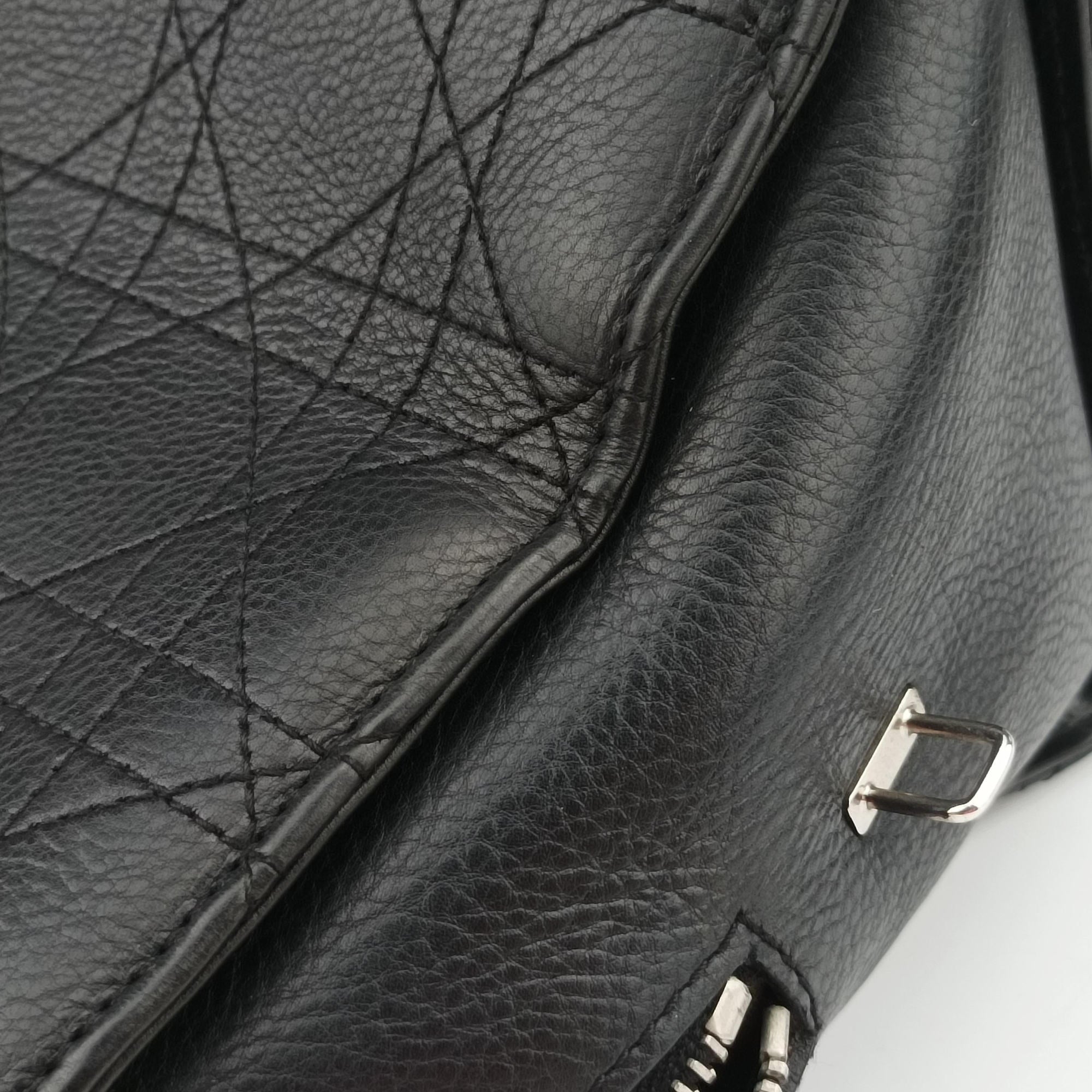Vintage Christian Dior Lady Dior Cannage East West Black Leather  shoulderbag | stylenewstar