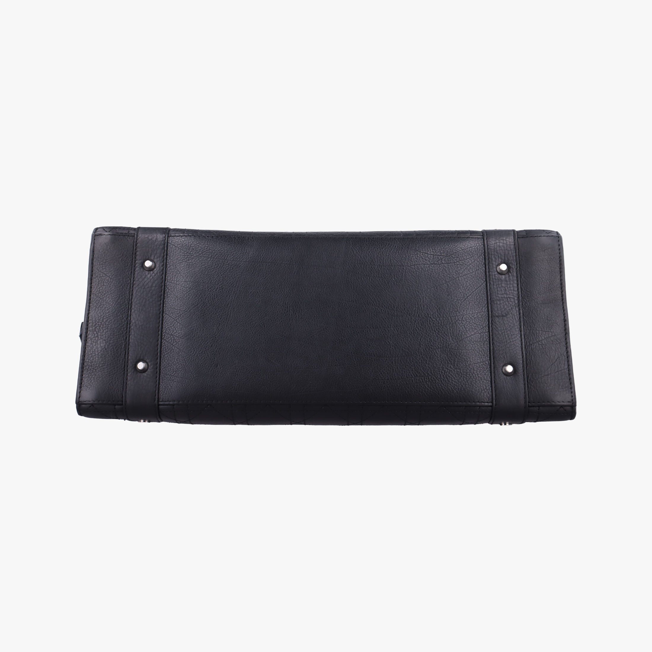 Vintage Christian Dior Lady Dior Cannage East West Black Leather  shoulderbag | stylenewstar