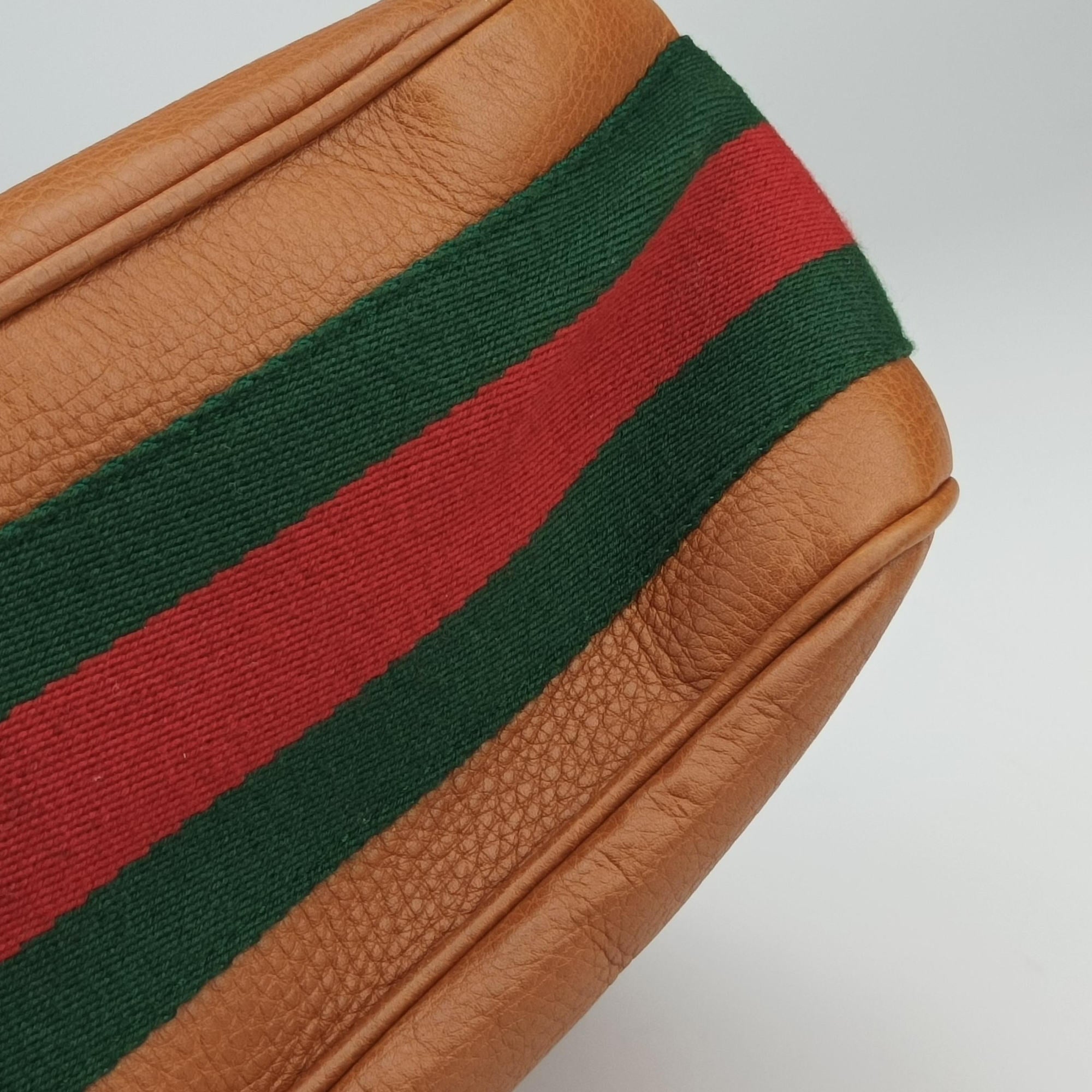 Pre-owned Gucci Fringe Marrakech Brown leather 247597 shoulderbag | stylenewstar