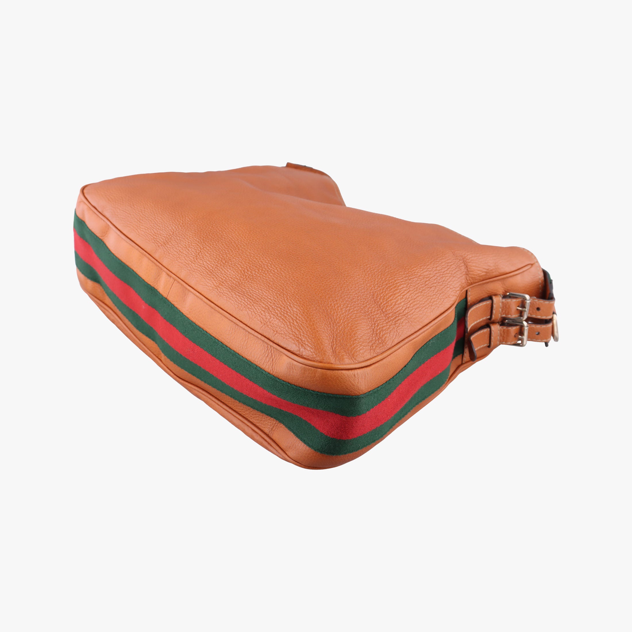 Pre-owned Gucci Fringe Marrakech Brown leather 247597 shoulderbag | stylenewstar